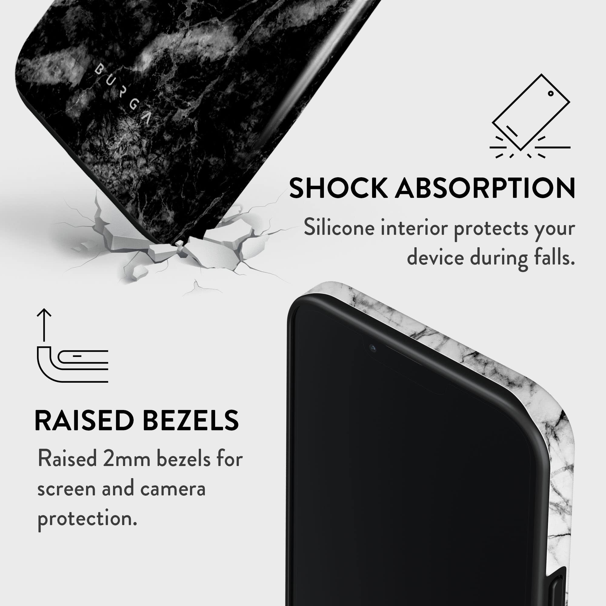 Foto 6 pulgar | Funda Para Teléfono Burga Compatible Con Iphone 14 Pro Max - Negra - Venta Internacional.