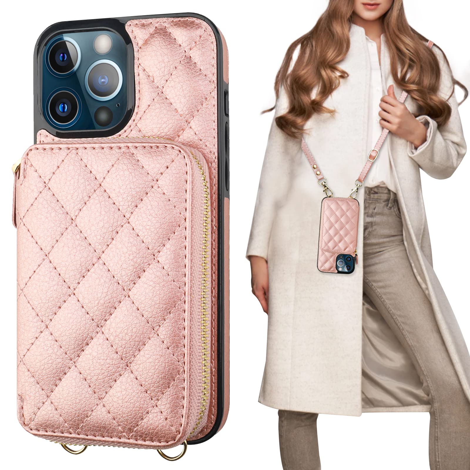 Foto 2 pulgar | Funda Tipo Cartera Tipo Bandolera Bocasal Para Iphone 13 Pro Max 6.7 - Venta Internacional.