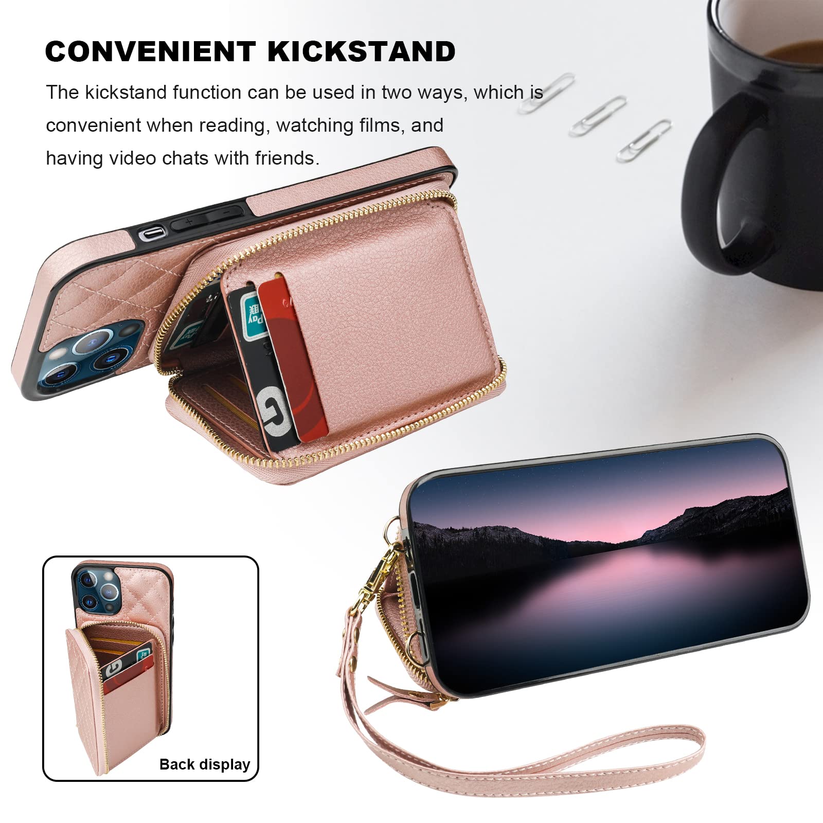 Foto 6 pulgar | Funda Tipo Cartera Tipo Bandolera Bocasal Para Iphone 13 Pro Max 6.7 - Venta Internacional.