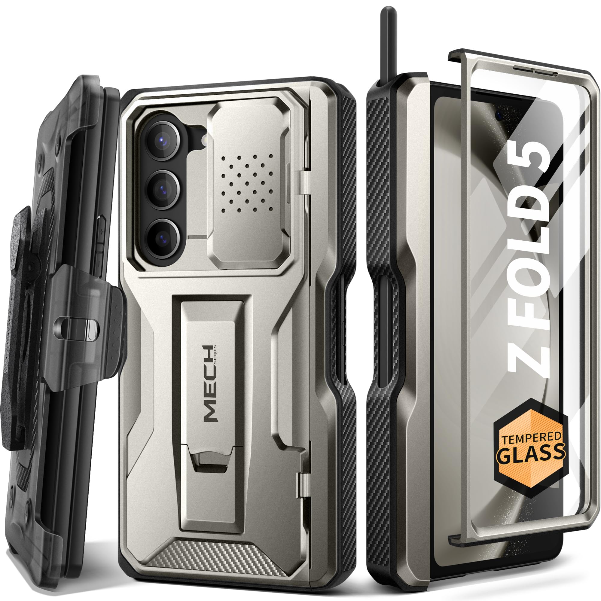 Foto 2 pulgar | Funda De Teléfono Tongate Para Samsung Galaxy Z Fold 5 Con Accesorios - Venta Internacional.