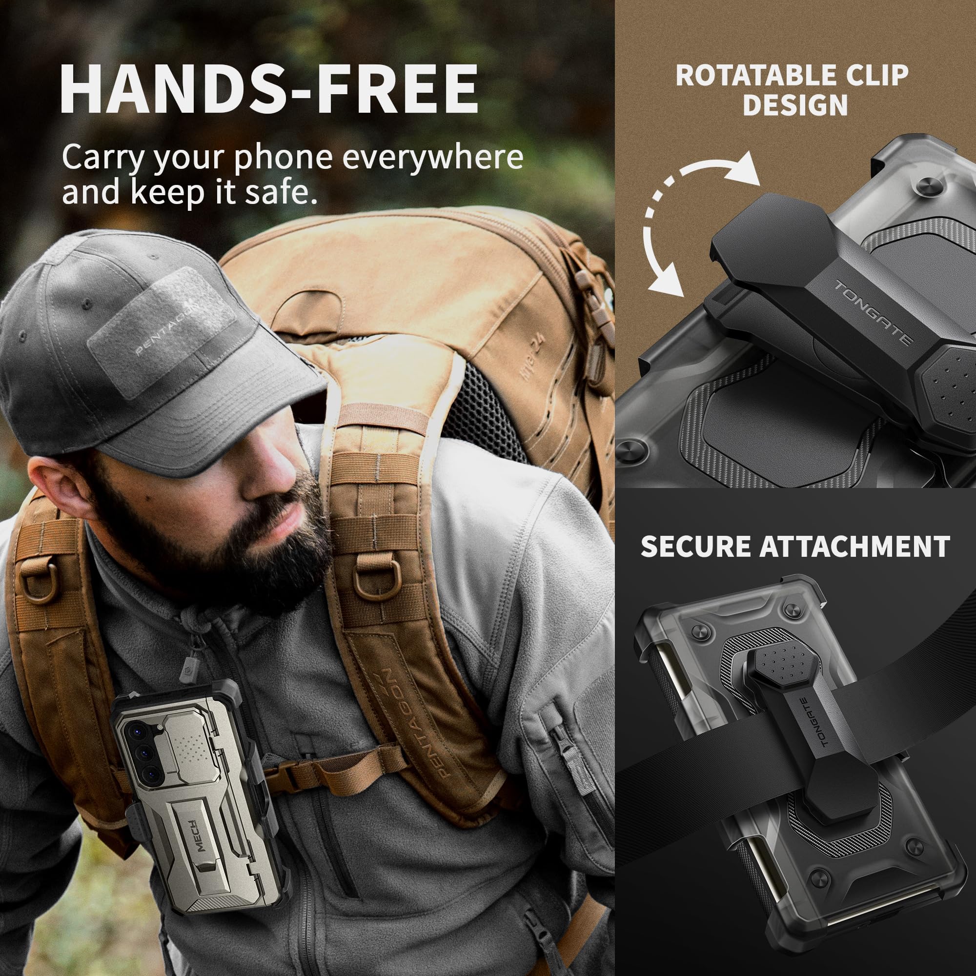 Foto 7 pulgar | Funda De Teléfono Tongate Para Samsung Galaxy Z Fold 5 Con Accesorios - Venta Internacional.