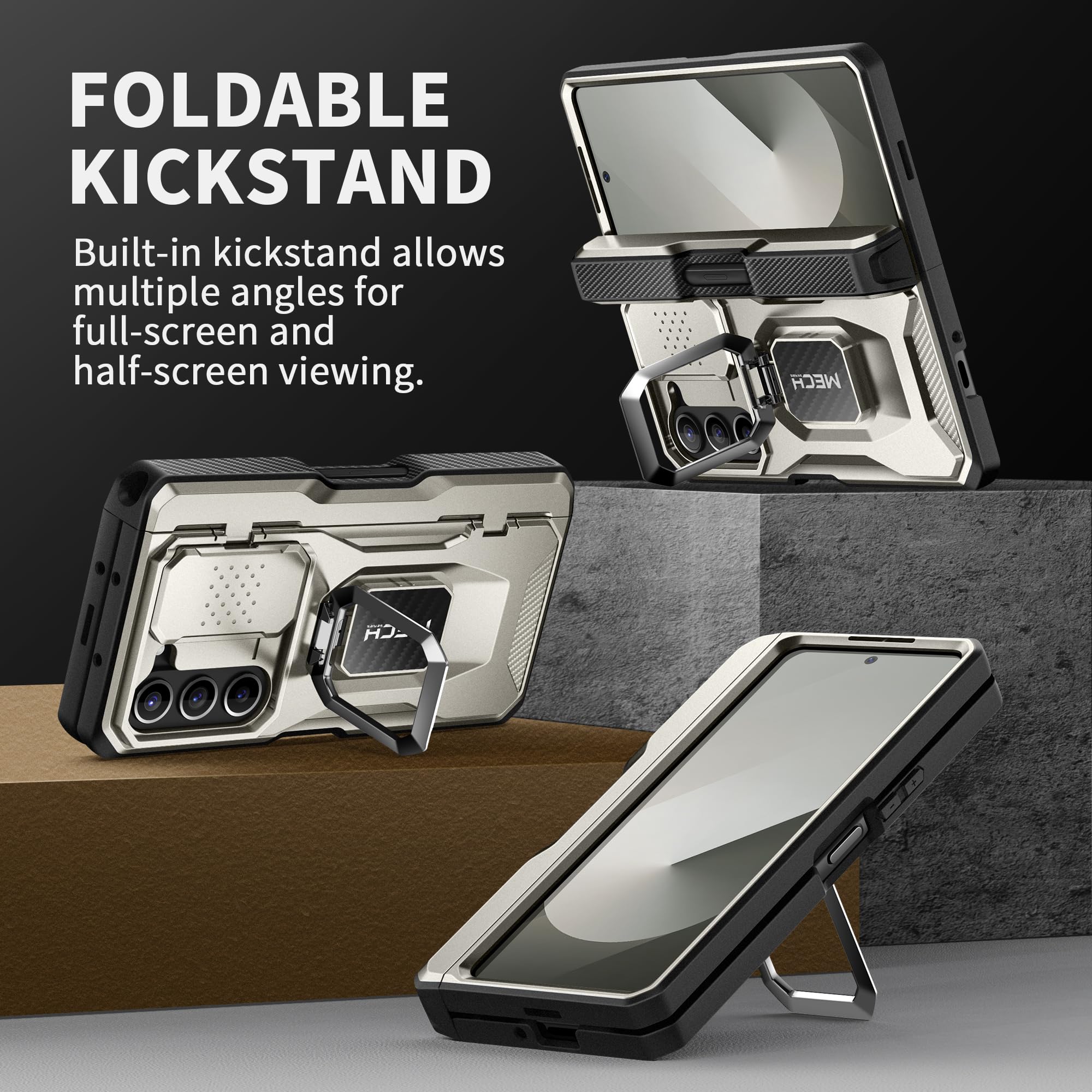 Foto 7 pulgar | Funda De Teléfono Tongate Para Samsung Galaxy Z Fold 6 Con Accesorios - Venta Internacional.