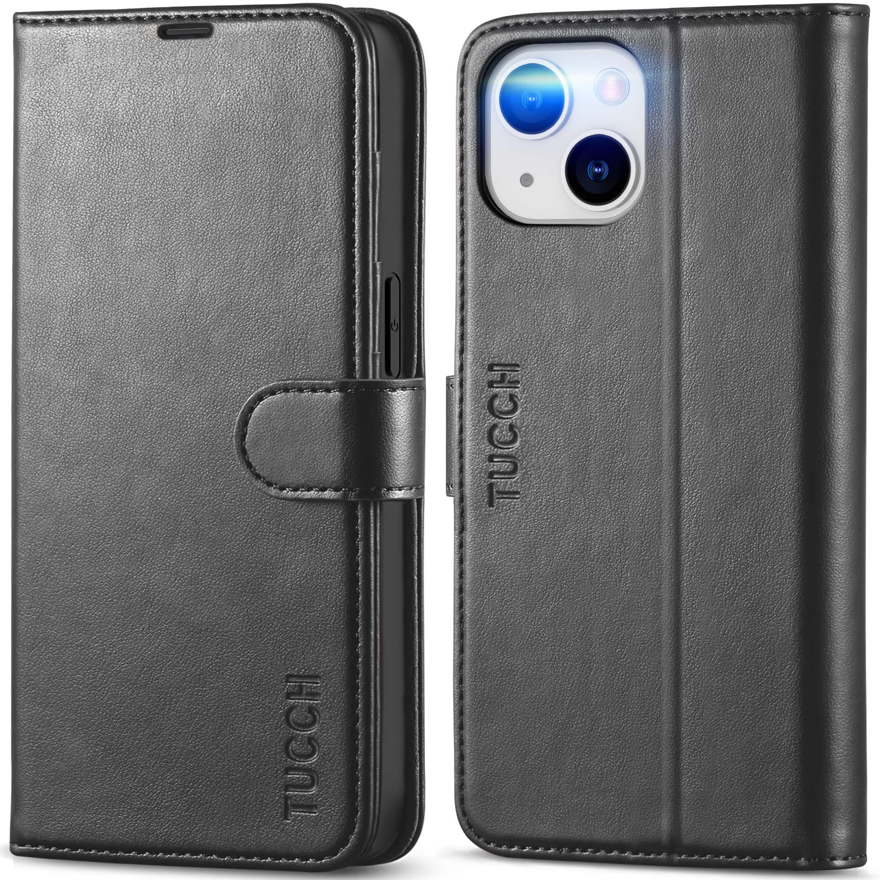 Foto 2 pulgar | Funda Tipo Cartera Tucch Para Iphone 14 De 6,1 Pulgadas 2022 Con 4 Tarjetas, Color Negro - Venta Internacional.