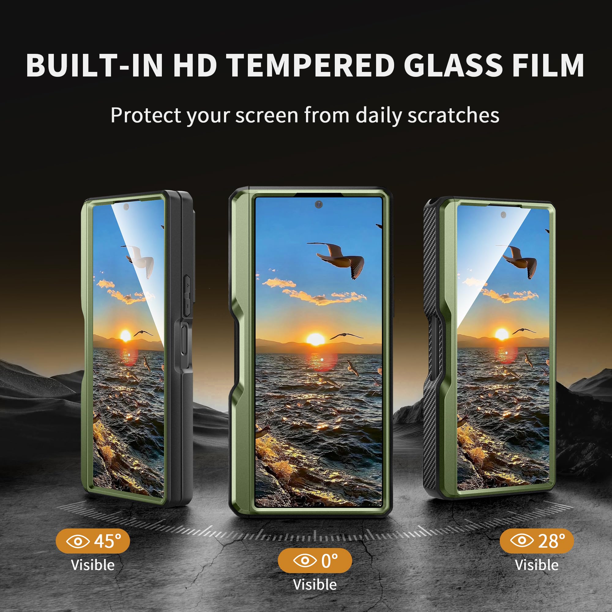 Foto 2 | Funda De Teléfono Tongate Para Samsung Galaxy Z Fold 6, Color Verde - Venta Internacional.
