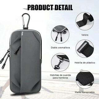Foto 3 | Bolsa Belug Brazo Deportiva De Celular Correr Para Teléfono Móvil Gris