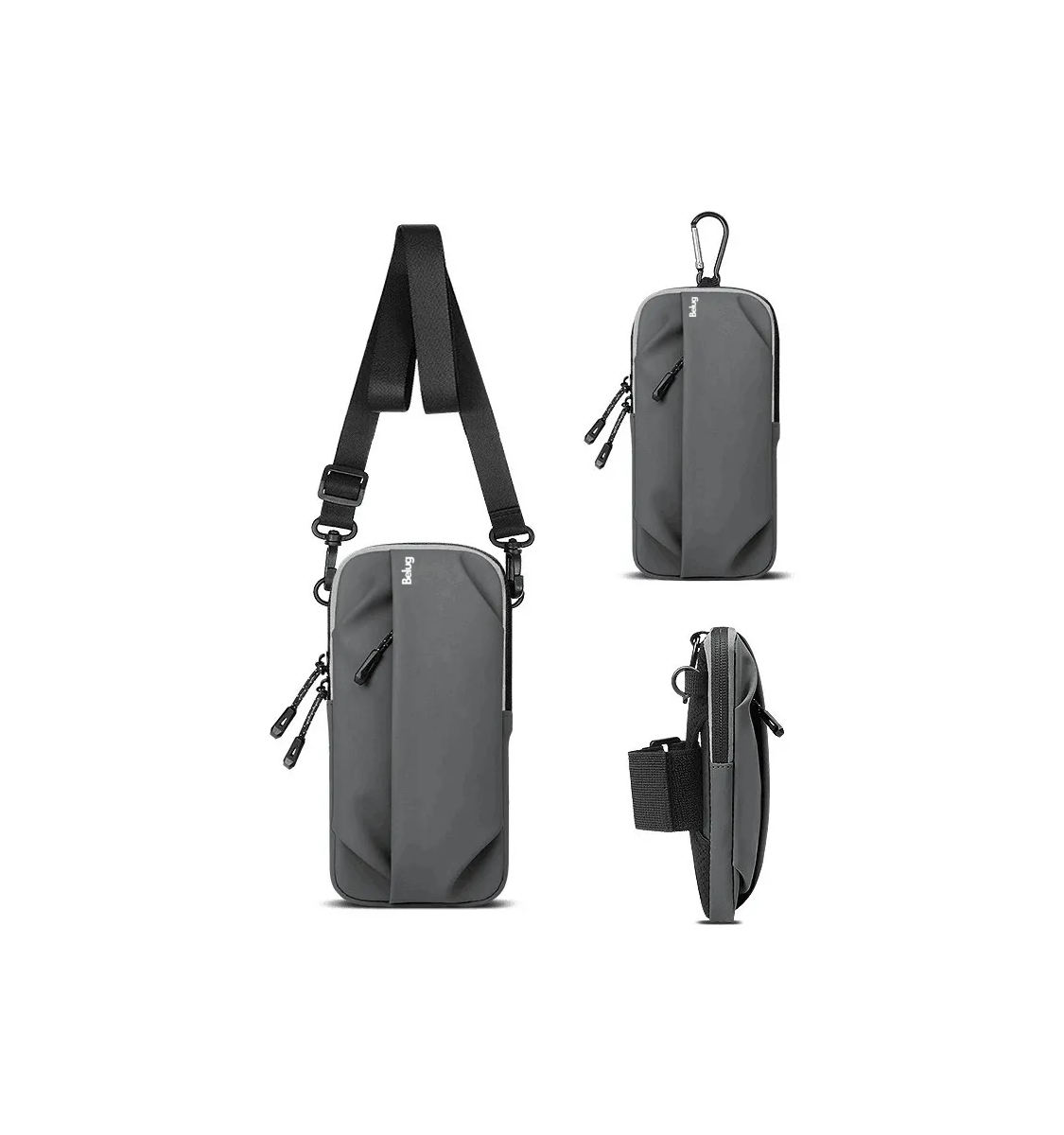 Foto 6 pulgar | Bolsa Belug Brazo Deportiva De Celular Correr Para Teléfono Móvil Gris