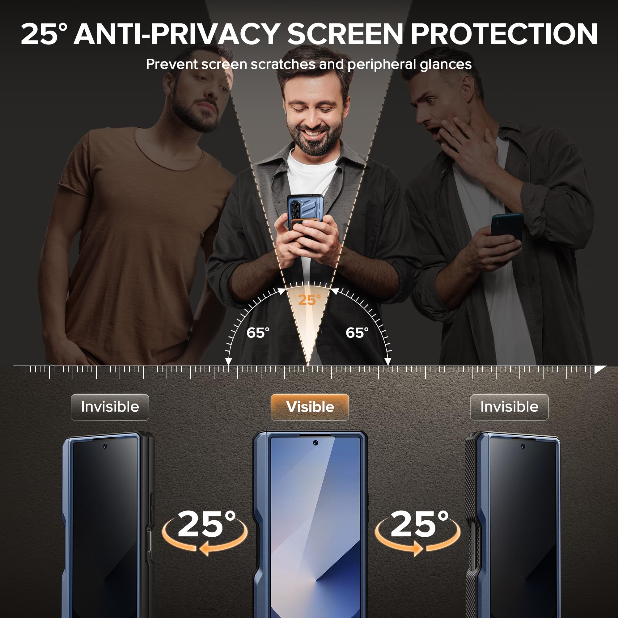 Foto 4 pulgar | Funda Magnética Tongate Para Samsung Galaxy Z Fold 6, Color Azul - Venta Internacional.