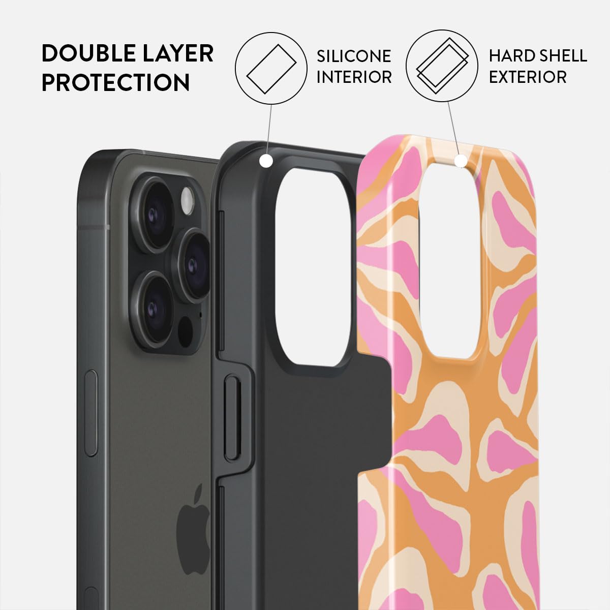 Foto 3 pulgar | Funda Para Teléfono Burga Compatible Con Iphone 15 Pro Max - Rosa - Venta Internacional.