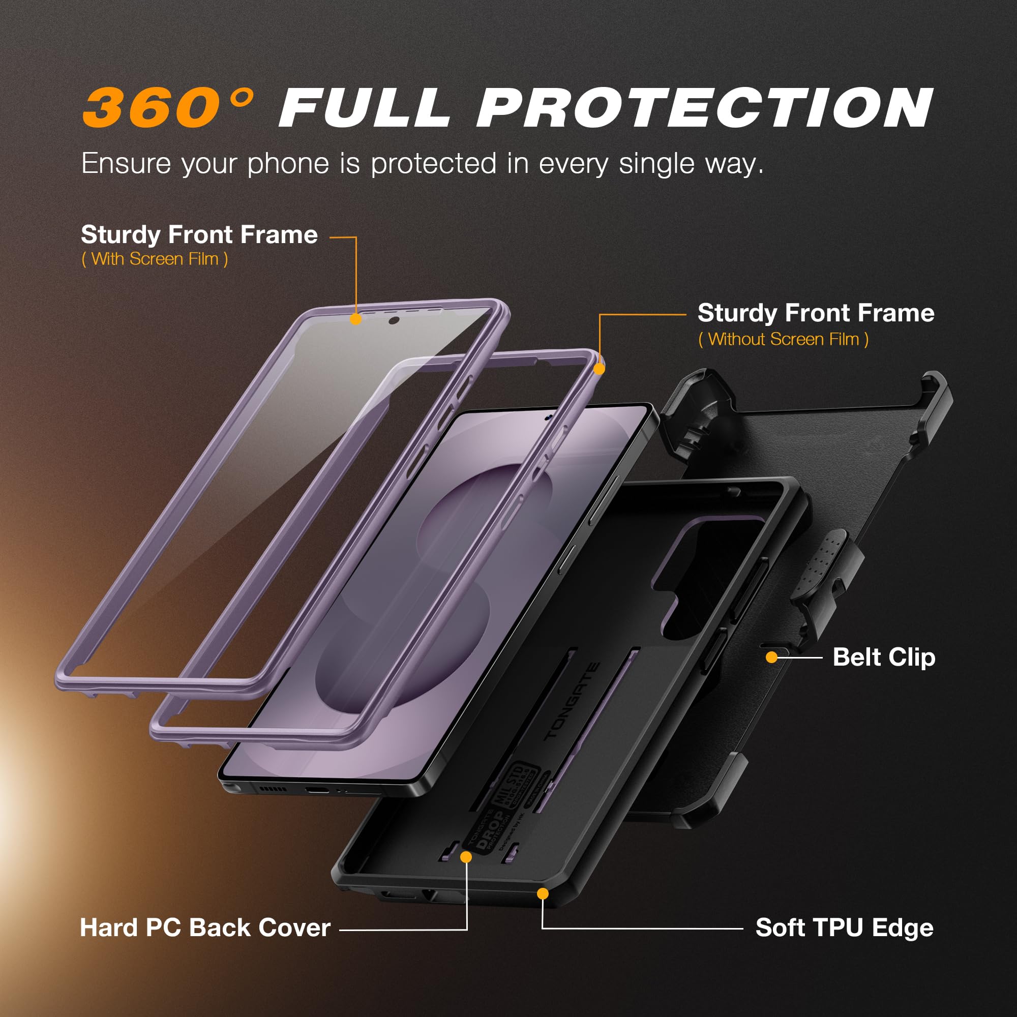 Foto 8 pulgar | Funda Tongate Para Samsung Galaxy S25 Ultra Con Cámara Deslizante - Venta Internacional.