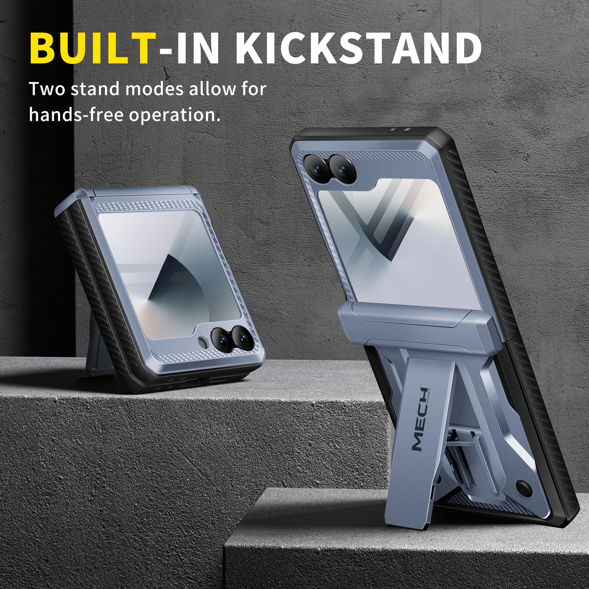 Foto 4 pulgar | Funda De Teléfono Tongate Para Samsung Galaxy Z Flip 6 Ice Blue - Venta Internacional.
