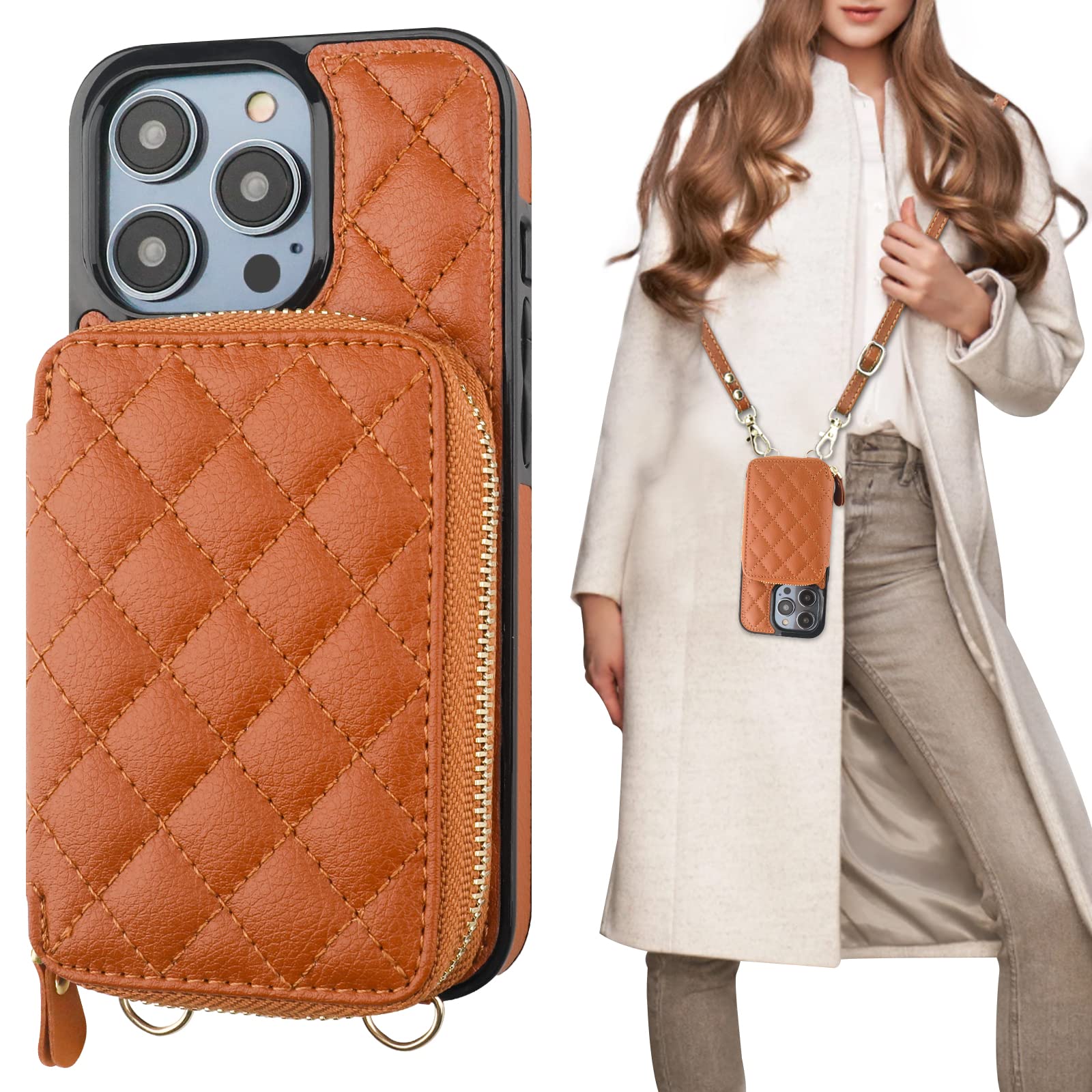 Foto 2 pulgar | Funda Tipo Cartera Tipo Bandolera Bocasal Para Iphone 14 Pro 6.1 - Venta Internacional.