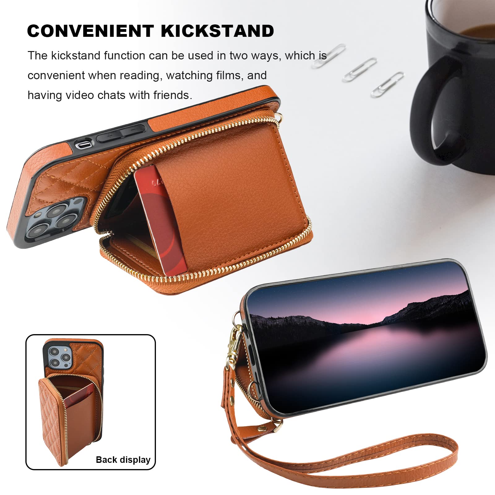 Foto 6 pulgar | Funda Tipo Cartera Tipo Bandolera Bocasal Para Iphone 14 Pro 6.1 - Venta Internacional.