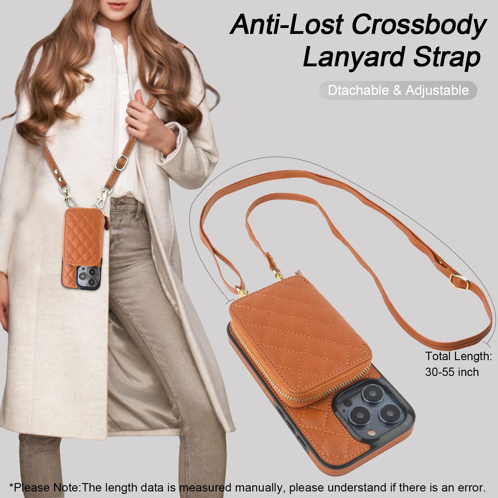 Foto 6 | Funda Tipo Cartera Tipo Bandolera Bocasal Para Iphone 14 Pro 6.1 - Venta Internacional.