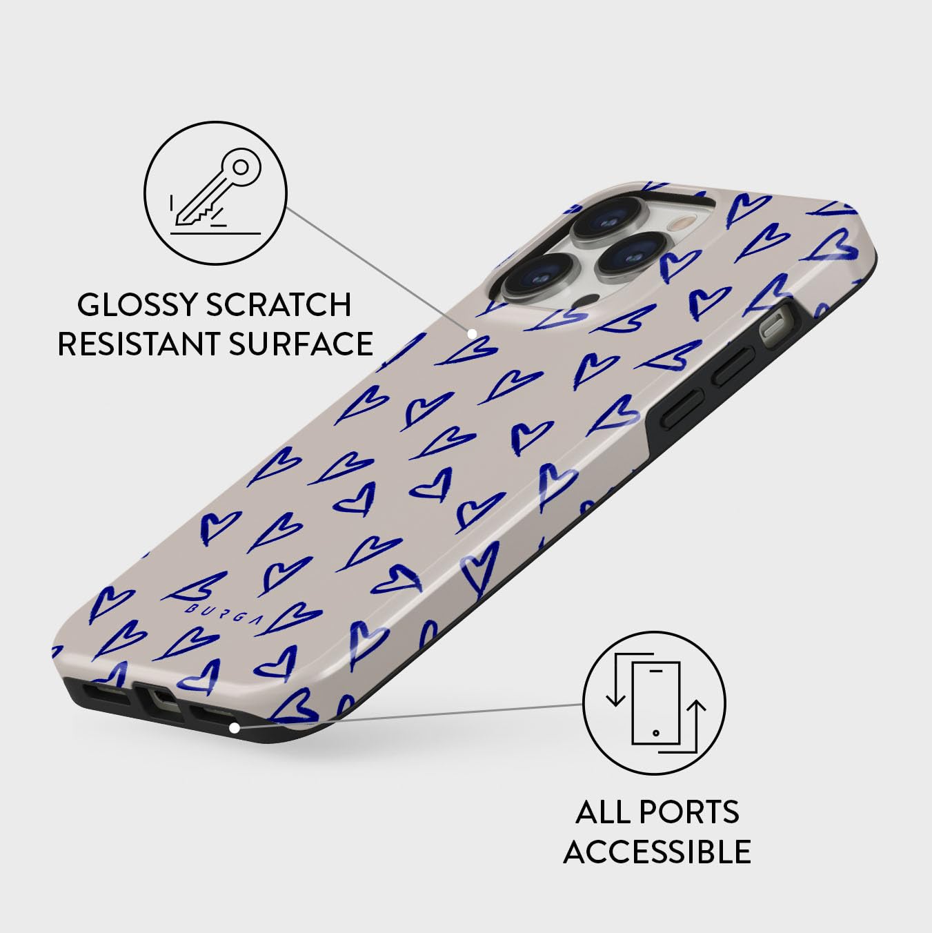 Foto 4 pulgar | Funda Para Teléfono Burga Compatible Con Iphone 14 Pro Max Blue - Venta Internacional.