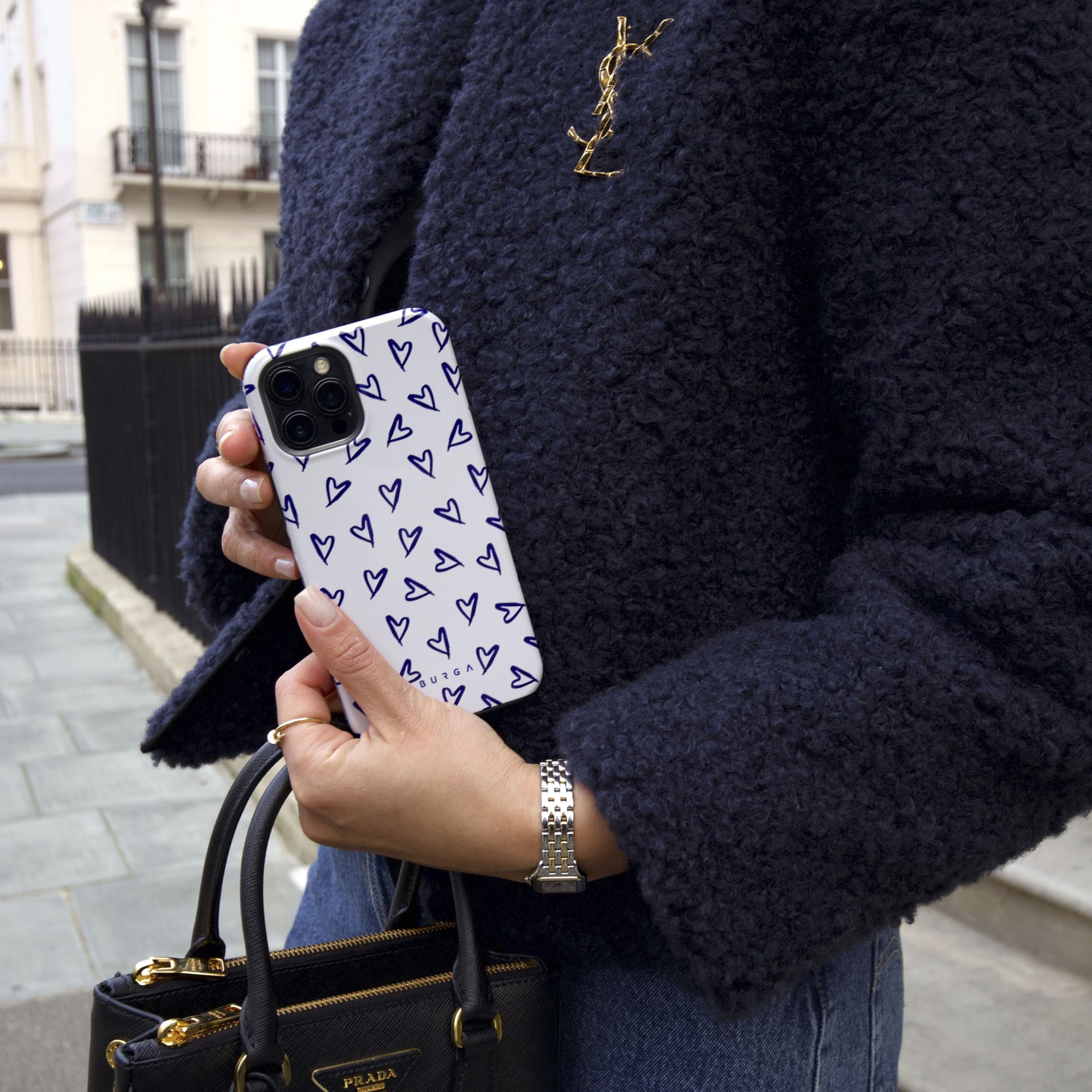 Foto 8 pulgar | Funda Para Teléfono Burga Compatible Con Iphone 14 Pro Max Blue - Venta Internacional.