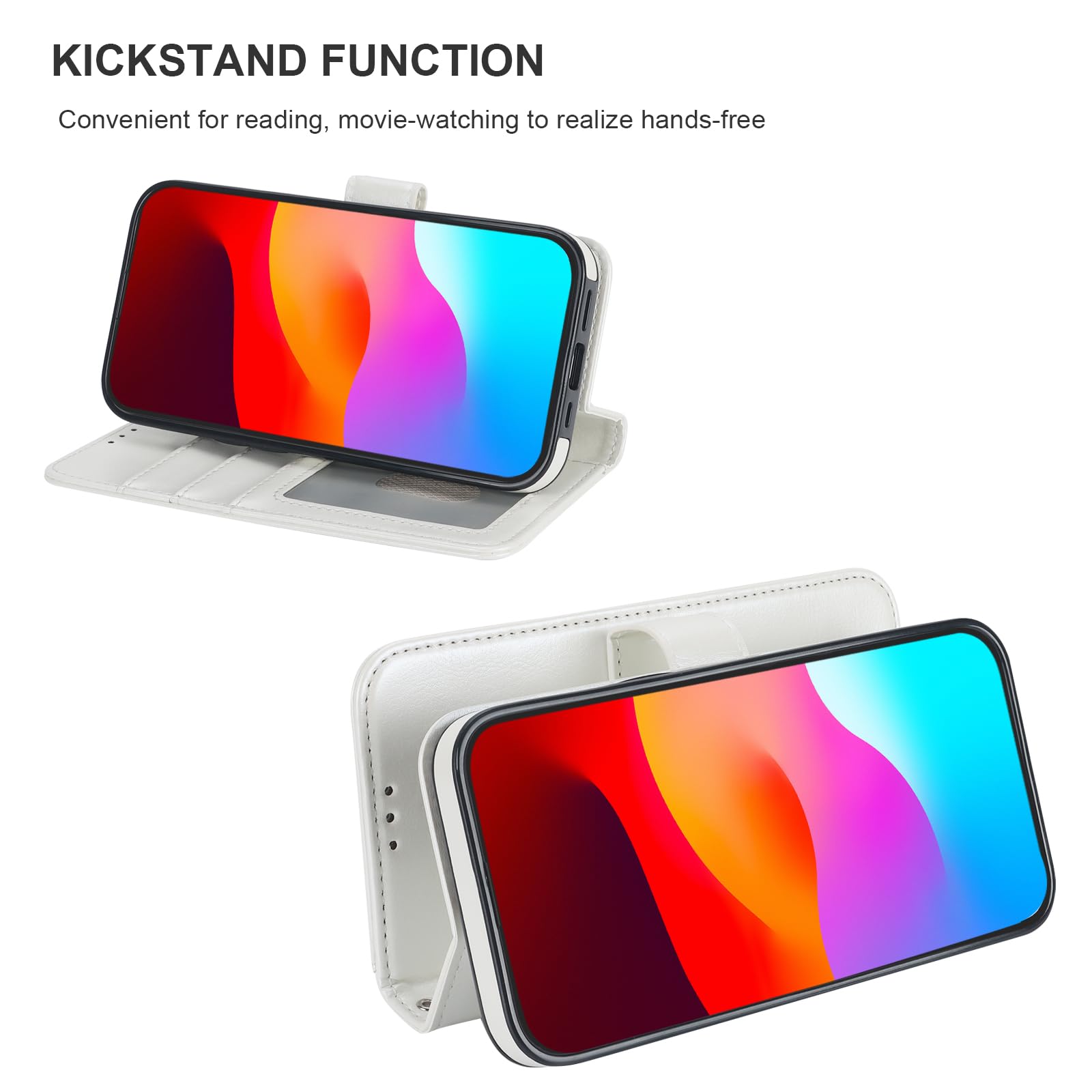 Foto 8 pulgar | Funda Tipo Cartera Bocasal Para Iphone 15 Pro Max Con Magsafe White - Venta Internacional.
