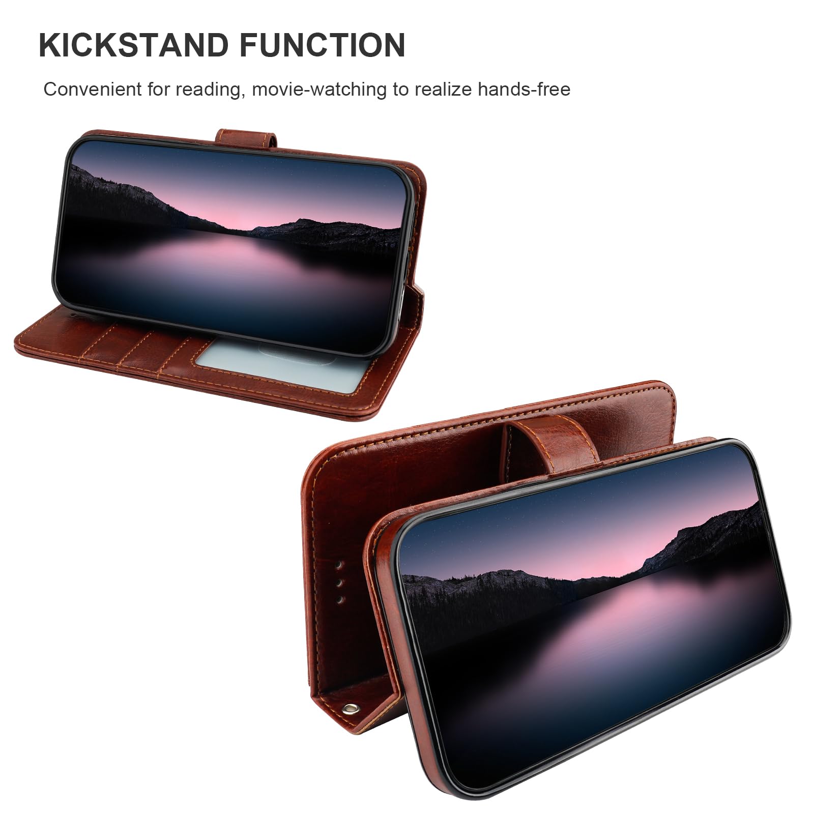 Foto 8 pulgar | Funda Tipo Cartera Bocasal Para Iphone 13 Pro Max Con Magsafe Brown - Venta Internacional.