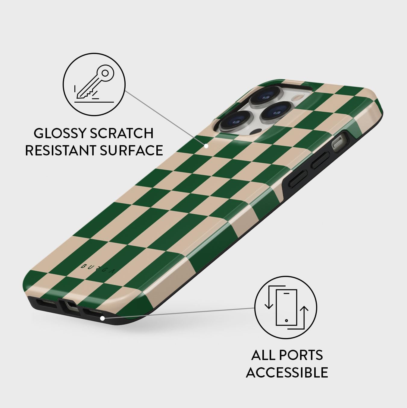 Foto 4 pulgar | Funda Para Teléfono Burga Compatible Con Iphone 14 Pro Max - Verde - Venta Internacional.