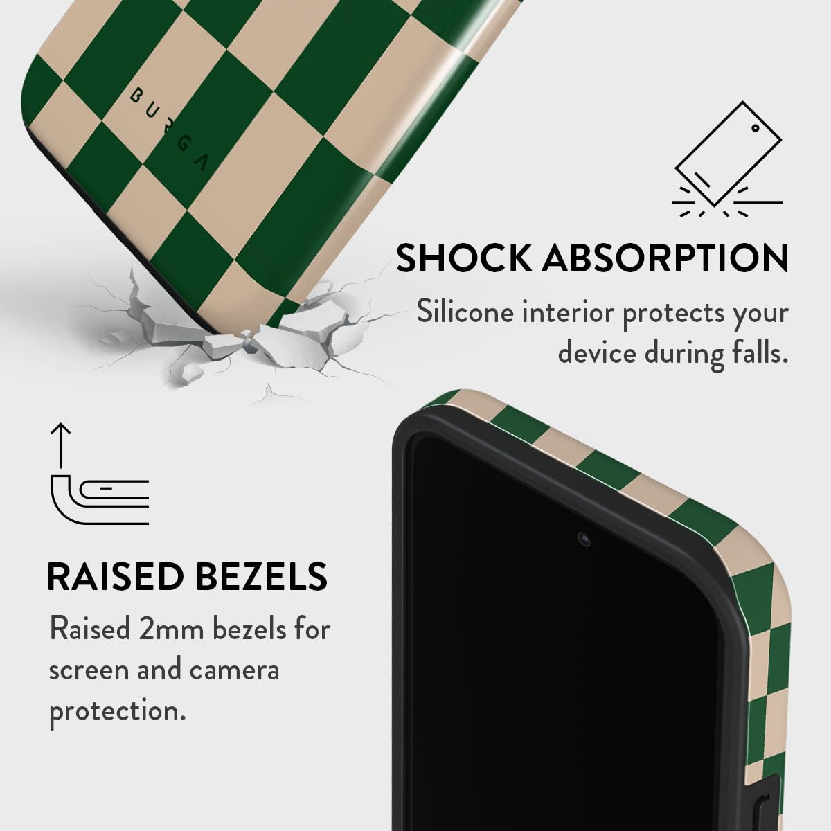 Foto 5 pulgar | Funda Para Teléfono Burga Compatible Con Iphone 14 Pro Max - Verde - Venta Internacional.