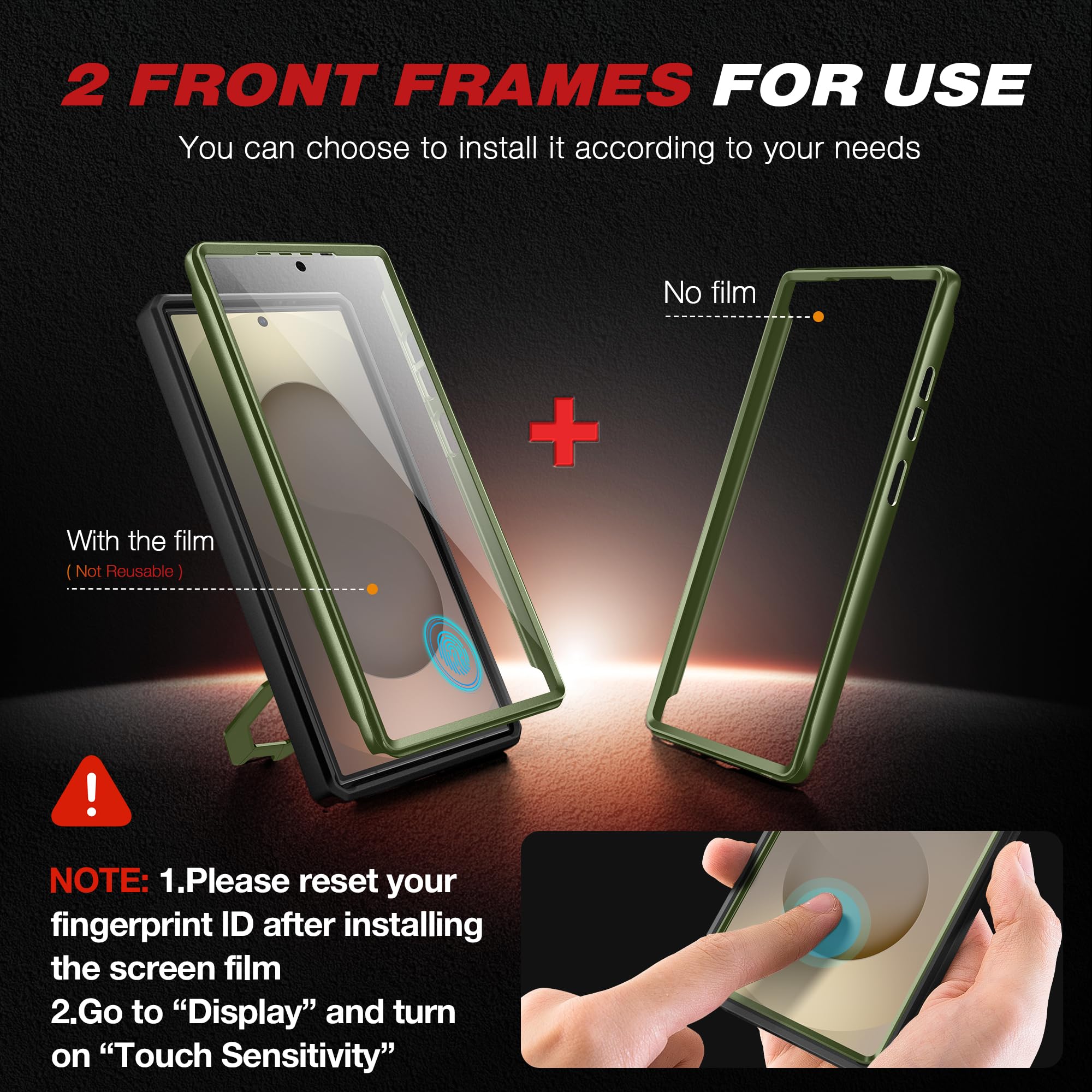 Foto 5 | Funda Tongate Con Soporte Magnético Para Samsung Galaxy S25 Ultra Green - Venta Internacional.
