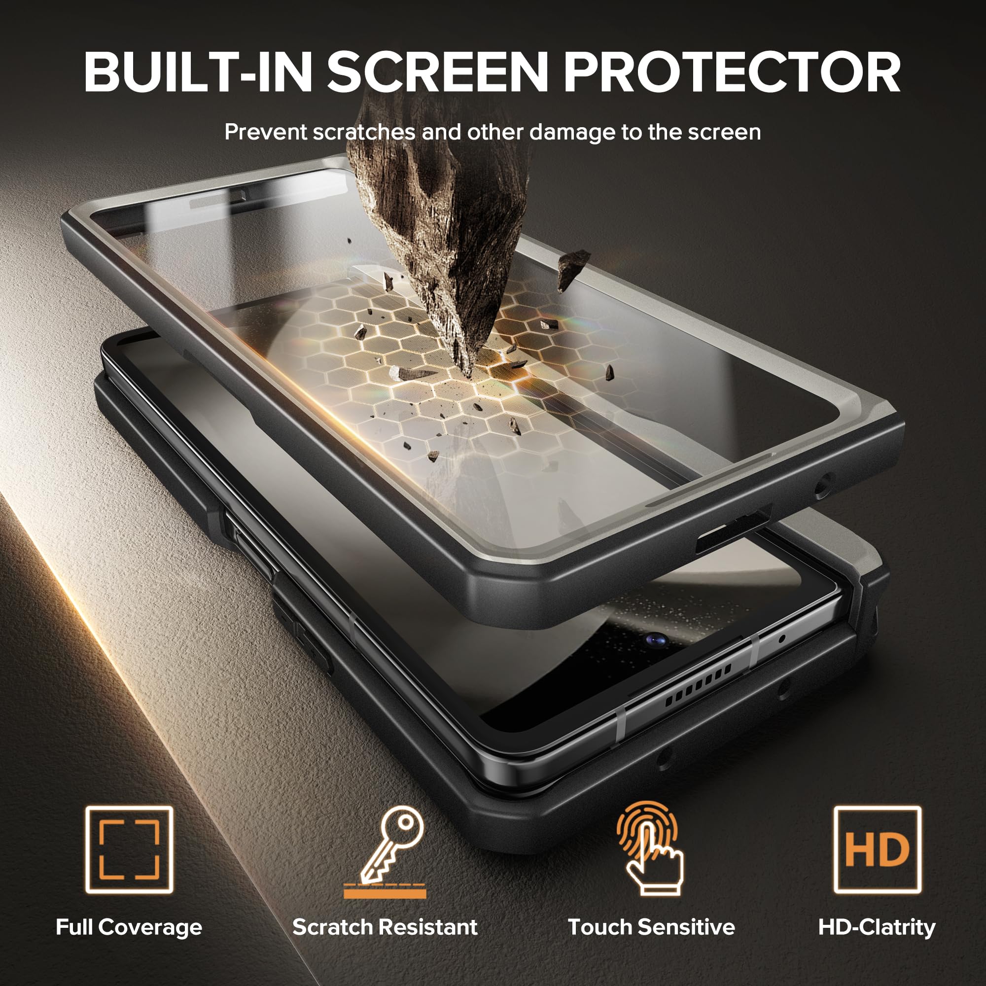 Foto 8 pulgar | Funda Magnética Tongate Para Samsung Galaxy Z Fold 5 5g - Venta Internacional.