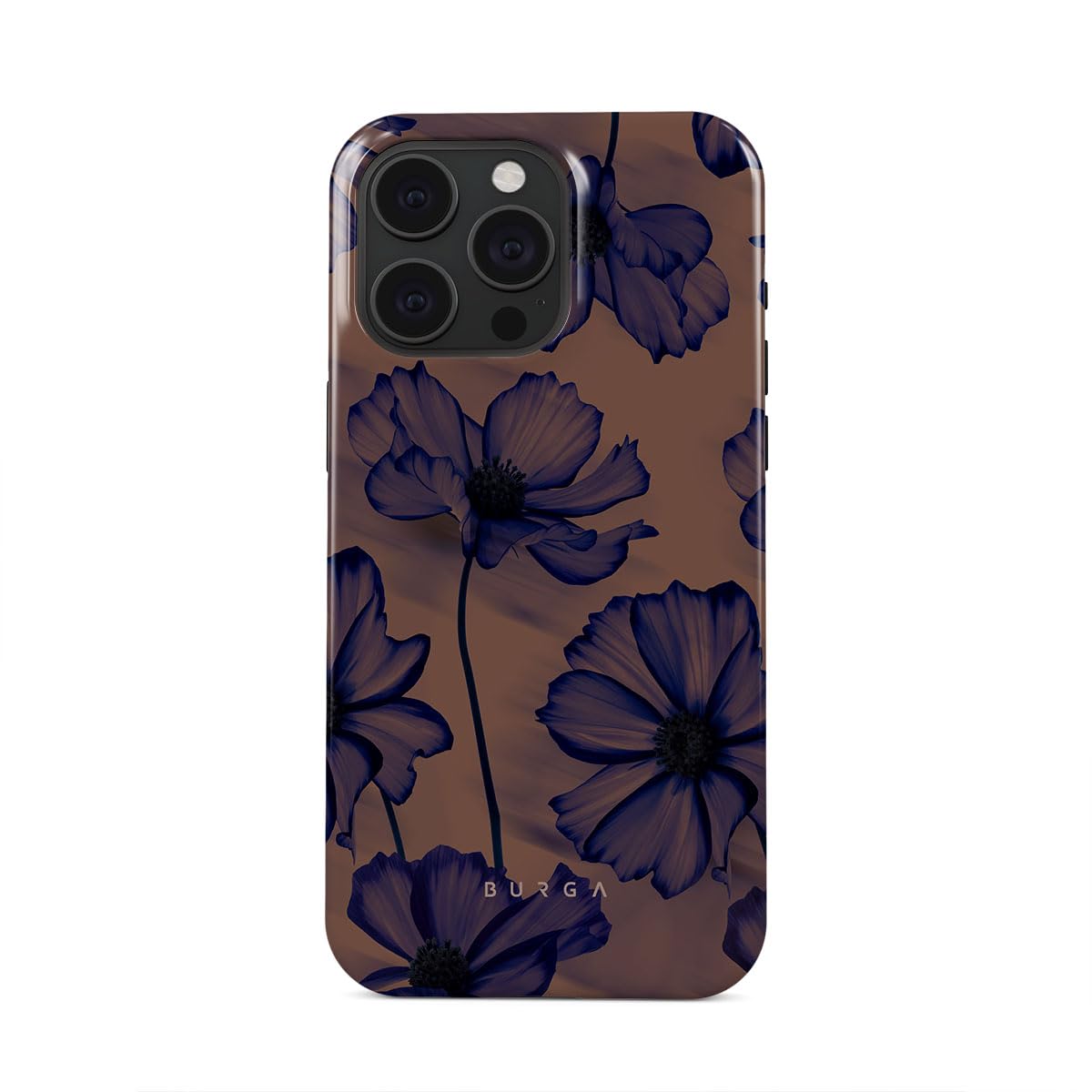 Foto 2 pulgar | Funda De Teléfono Burga Compatible Con Iphone 15 Pro Max - Flores Oscuras - Venta Internacional.