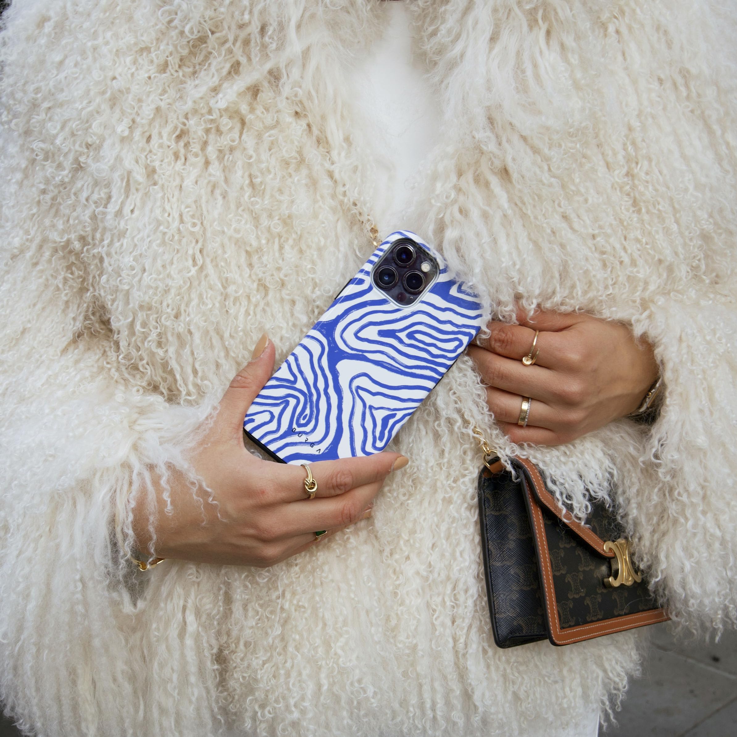 Foto 7 | Funda Para Teléfono Burga Compatible Con Iphone 14 Pro Max - Azul - Venta Internacional.