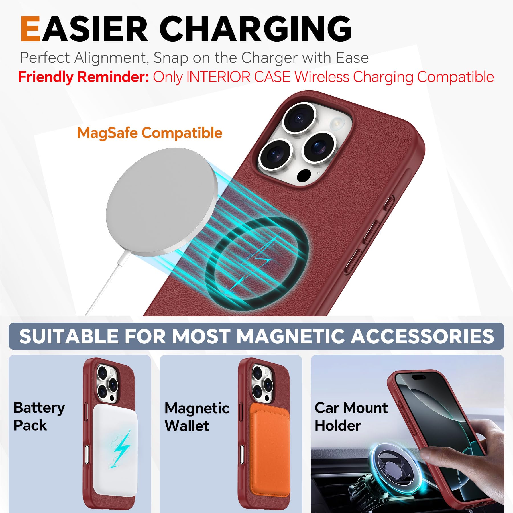 Foto 5 pulgar | Funda Tipo Cartera Tucch Para Iphone 16 Pro Con Bloqueo Rfid - Venta Internacional.