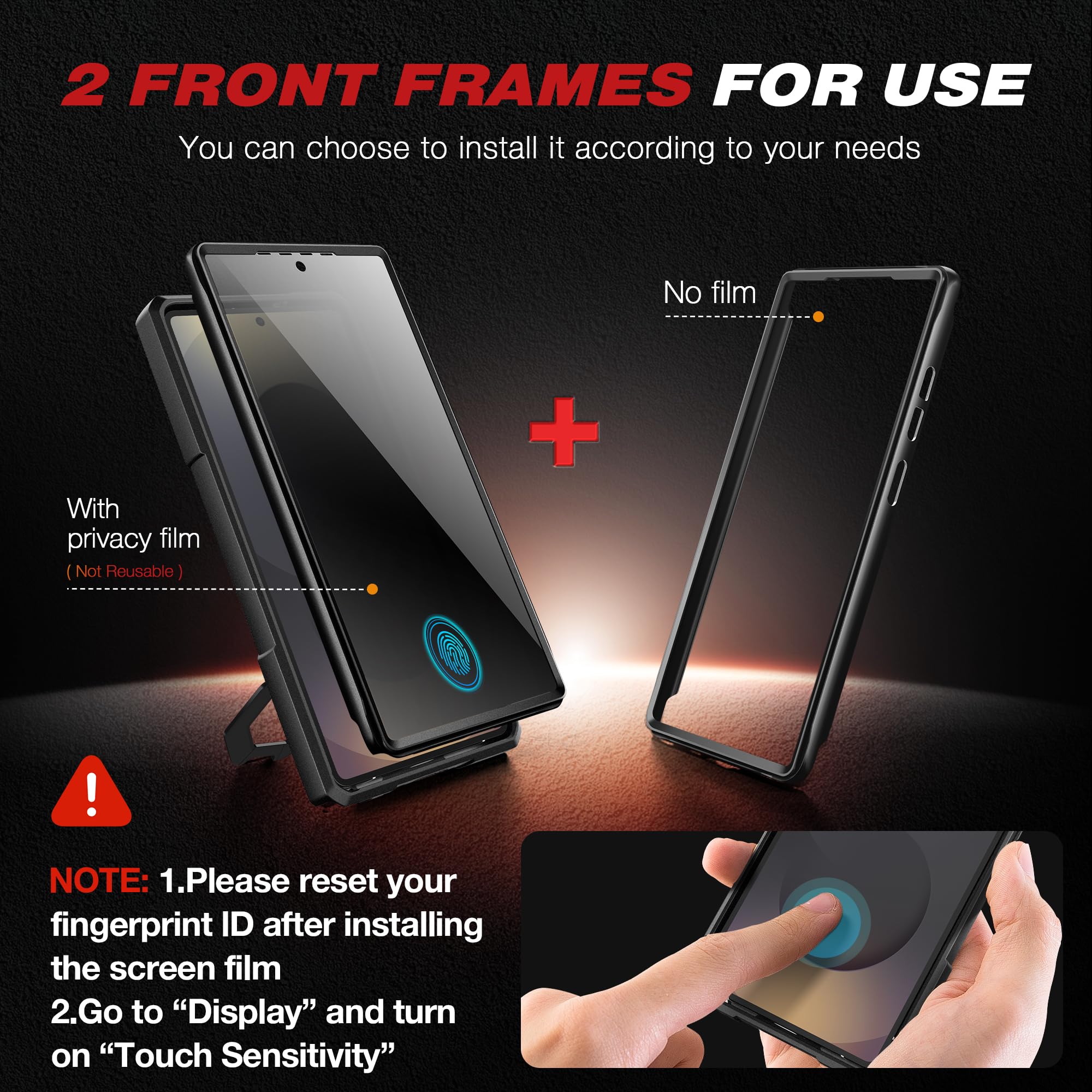Foto 6 pulgar | Funda Tongate Con Soporte Magnético Y Privacidad Para Samsung S25 Ultra - Venta Internacional.