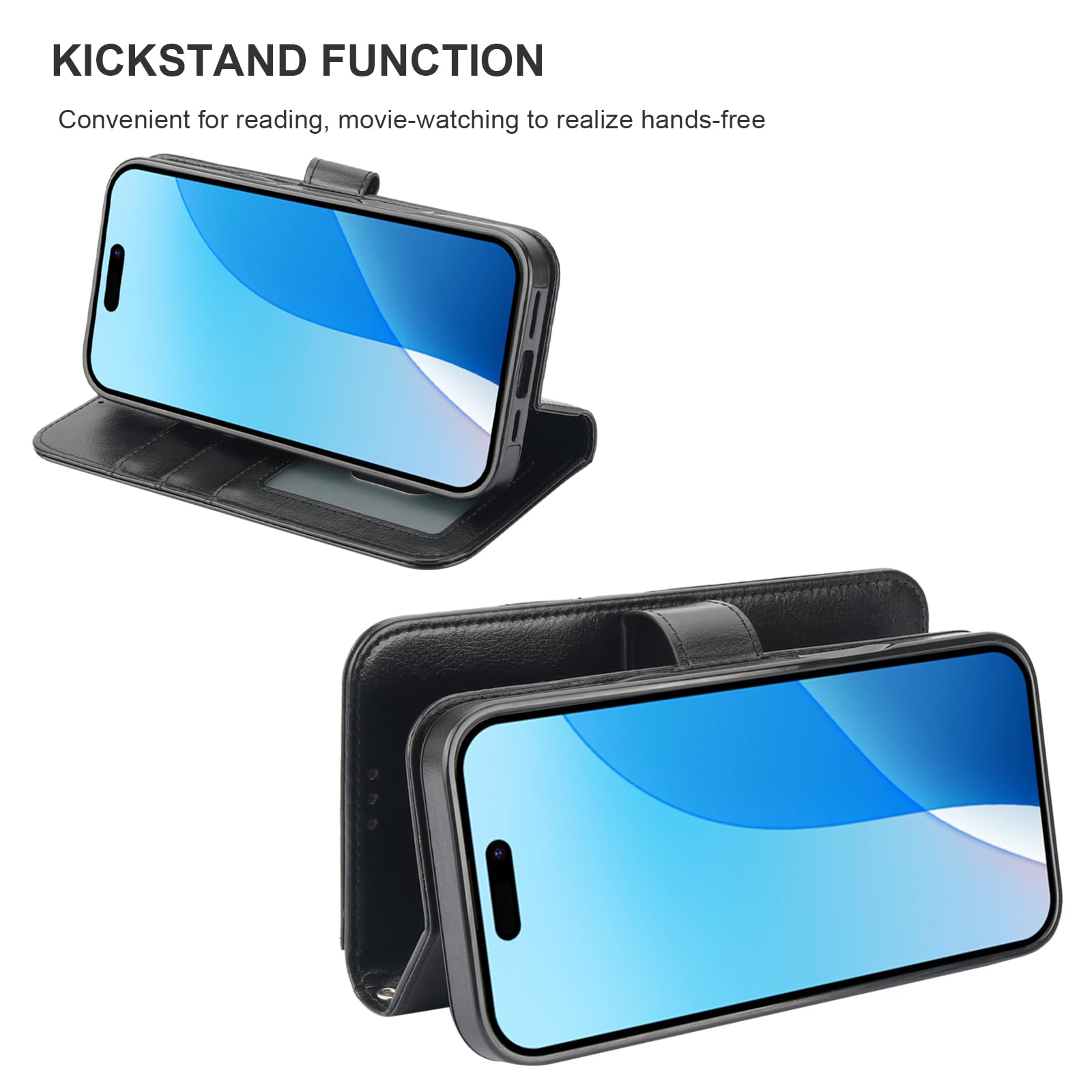 Foto 8 pulgar | Funda Tipo Cartera Bocasal Para Iphone 16 Plus Con Magsafe Black - Venta Internacional.