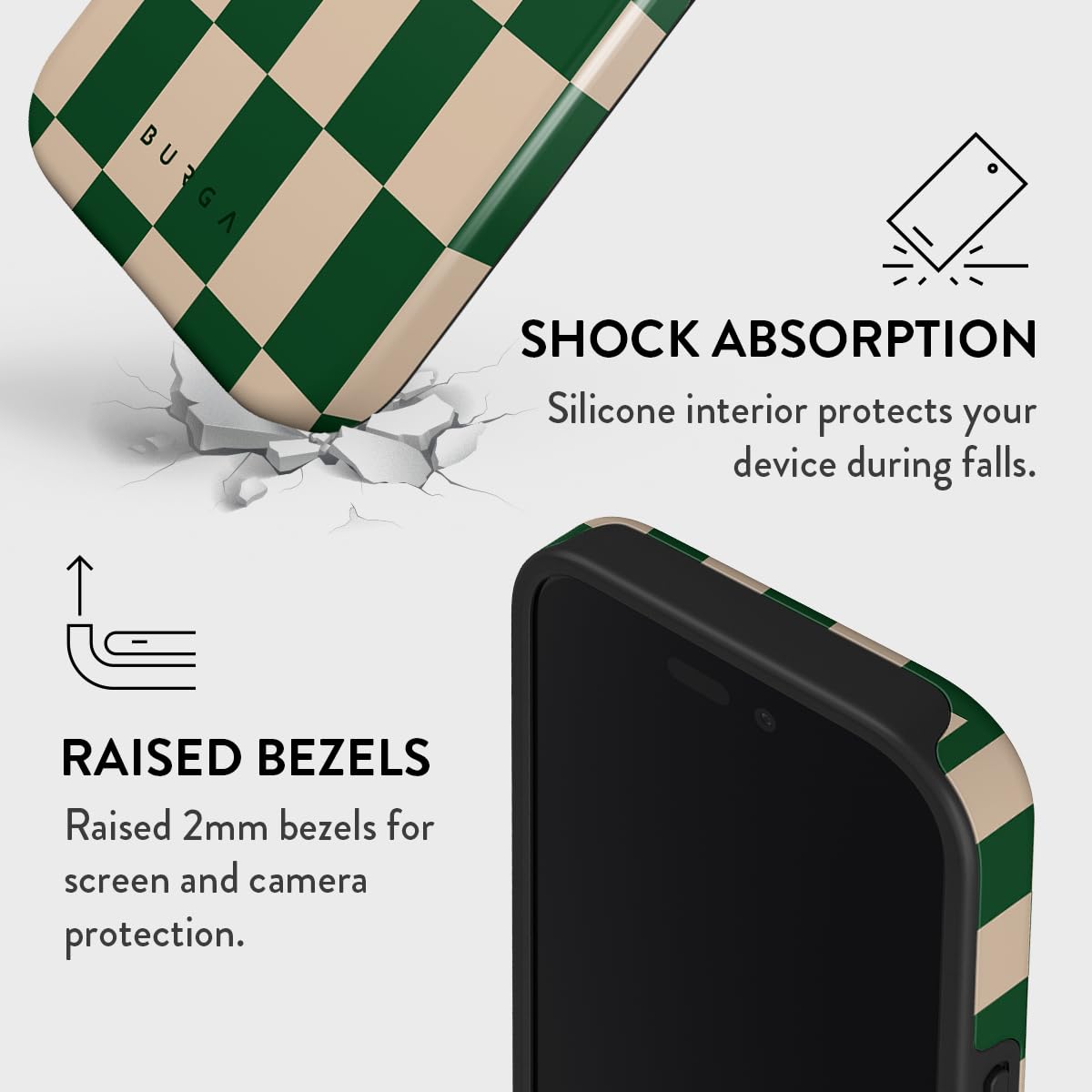 Foto 5 pulgar | Funda Para Teléfono Burga Compatible Con Iphone 16 Plus - Verde - Venta Internacional.