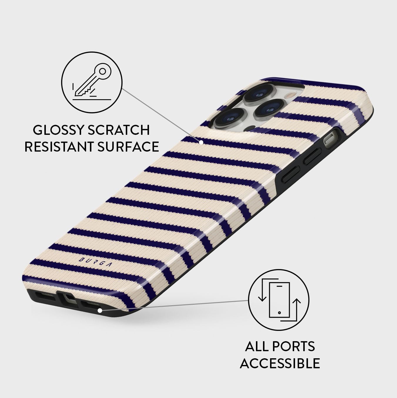 Foto 4 pulgar | Funda Para Teléfono Burga Compatible Con Iphone 14 Pro Max Blue - Venta Internacional.