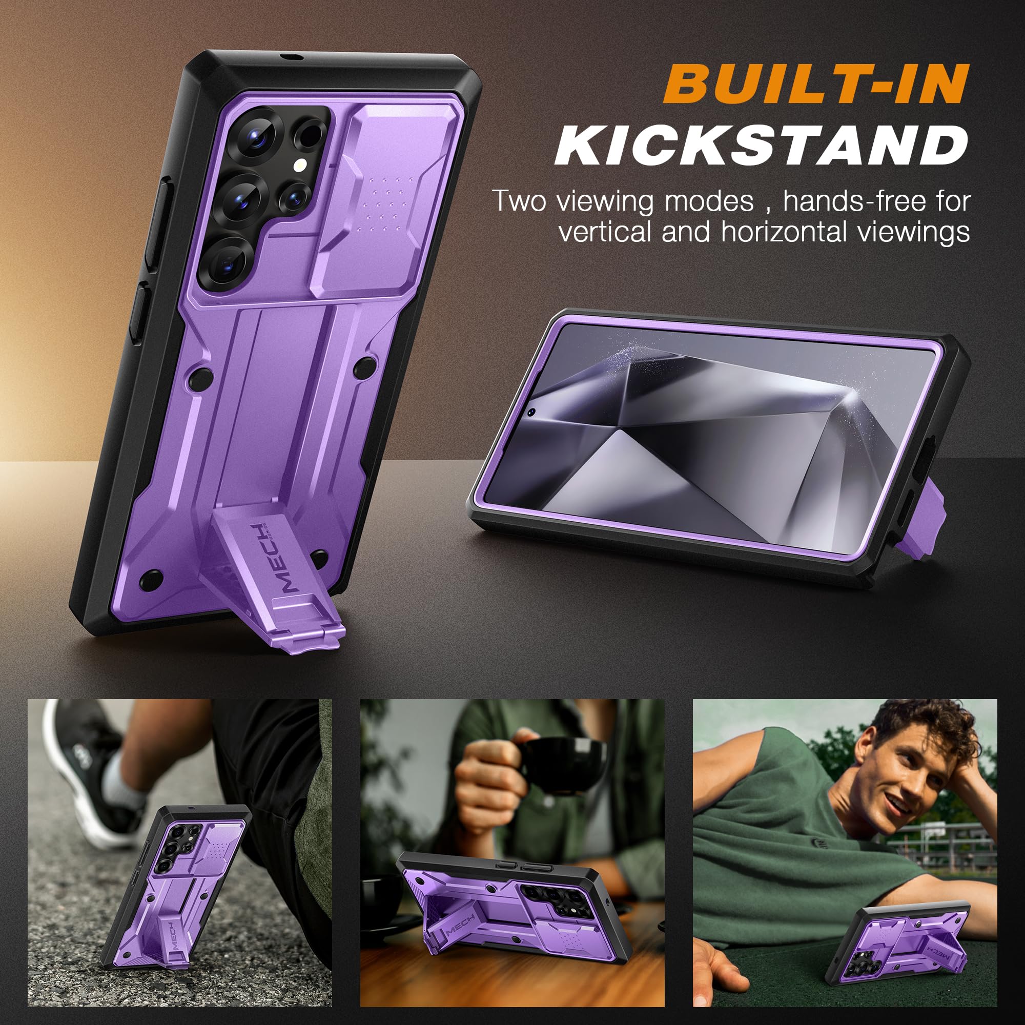 Foto 5 pulgar | Funda De Teléfono Tongate Para Samsung Galaxy S25 Ultra Purple - Venta Internacional.