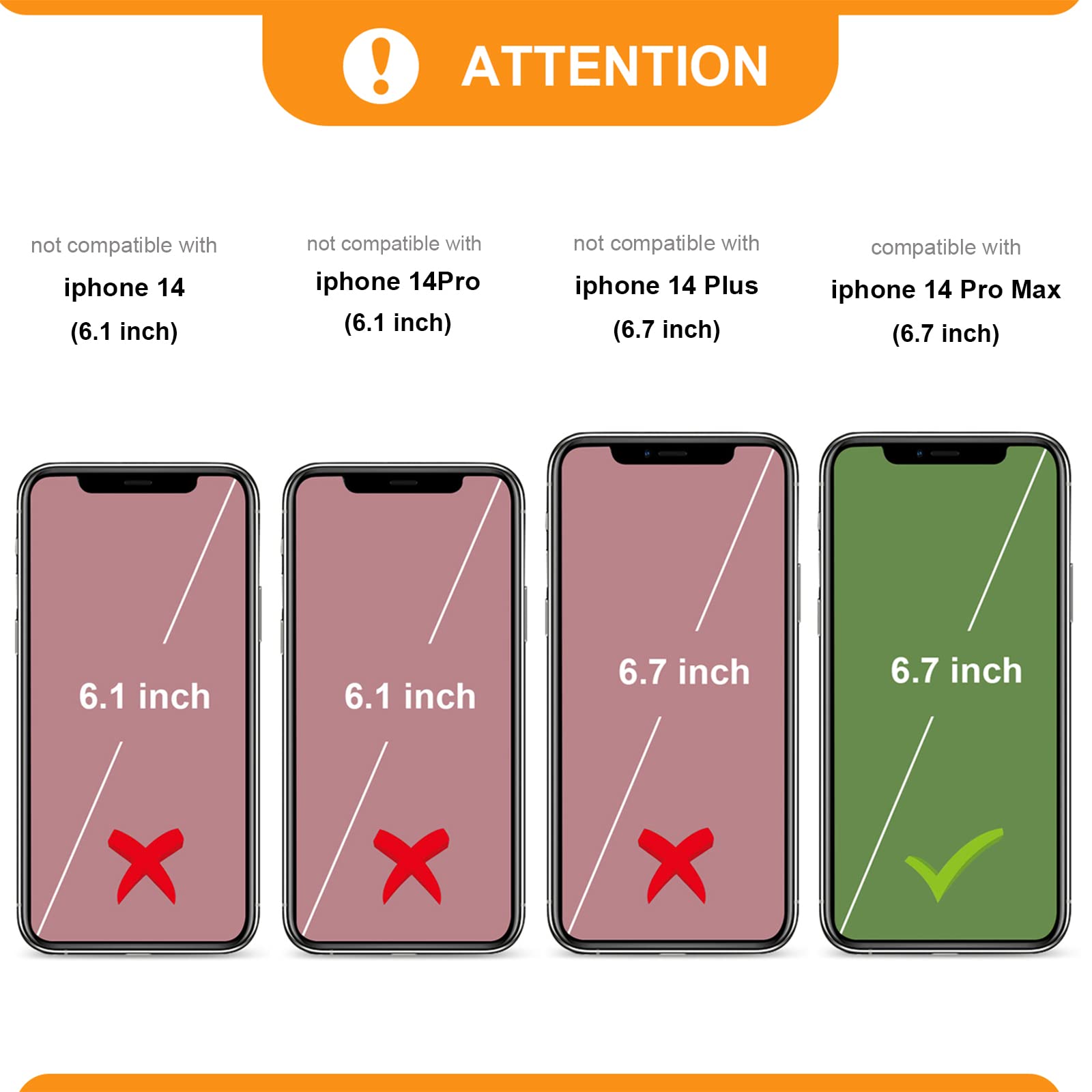 Foto 3 pulgar | Funda Tipo Cartera Bocasal Con Bloqueo Rfid Para Iphone 14 Pro Max, Color Marrón - Venta Internacional.