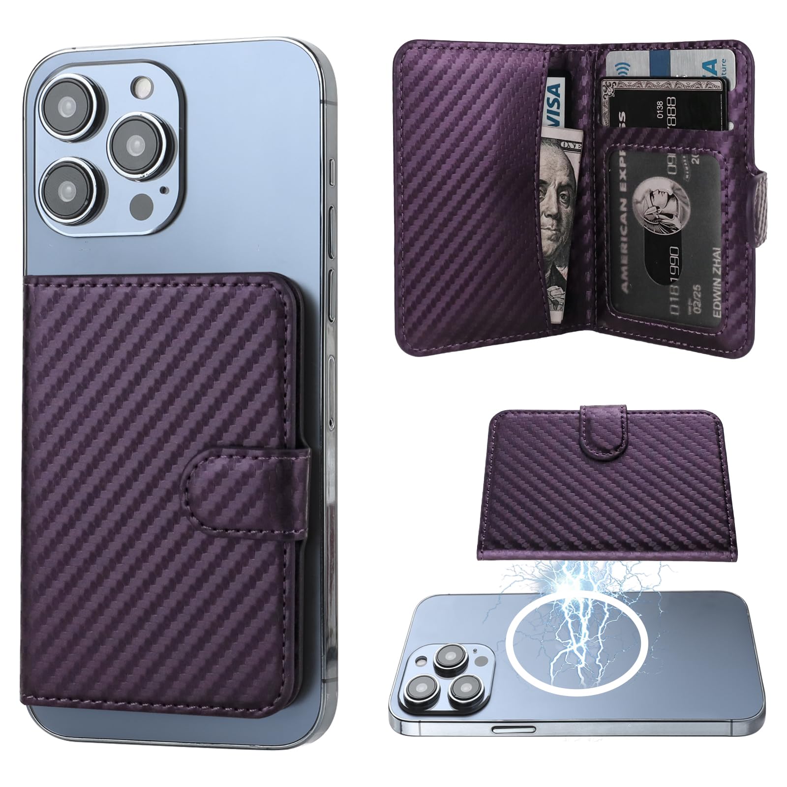 Tarjetero Magnético Magsafe Wallet Bocasal Para Iphone - Venta Internacional.