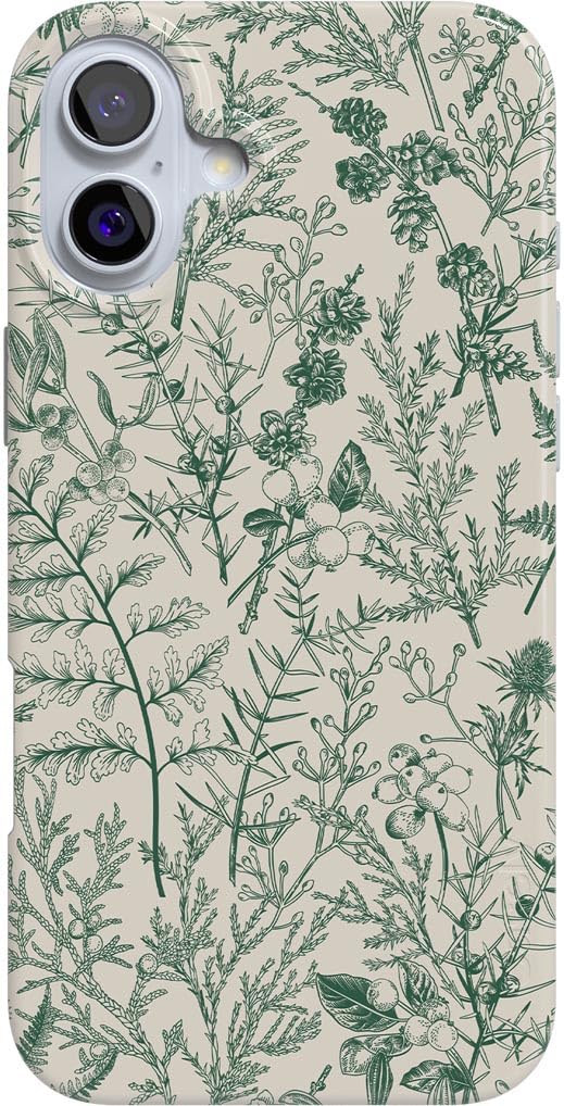 Foto 2 pulgar | Funda Para Teléfono Iphone 16 Sage Garden Green Floral - Venta Internacional.