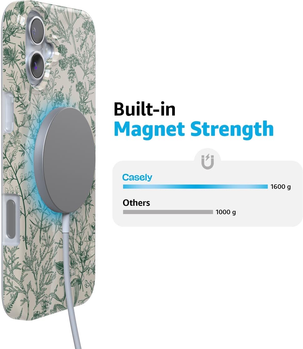 Foto 7 pulgar | Funda Para Teléfono Iphone 16 Sage Garden Green Floral - Venta Internacional.