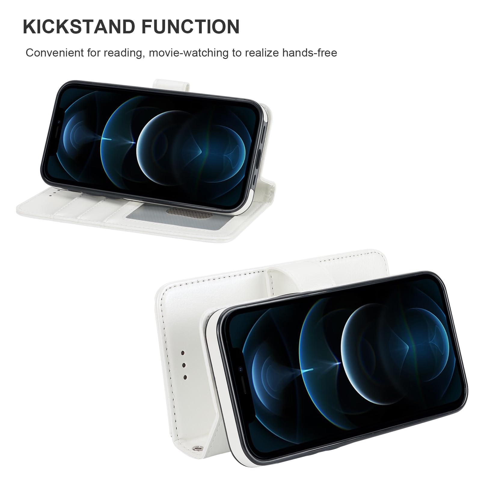 Foto 7 | Funda Tipo Cartera Bocasal Para Iphone 12/12 Pro Con Magsafe White - Venta Internacional.
