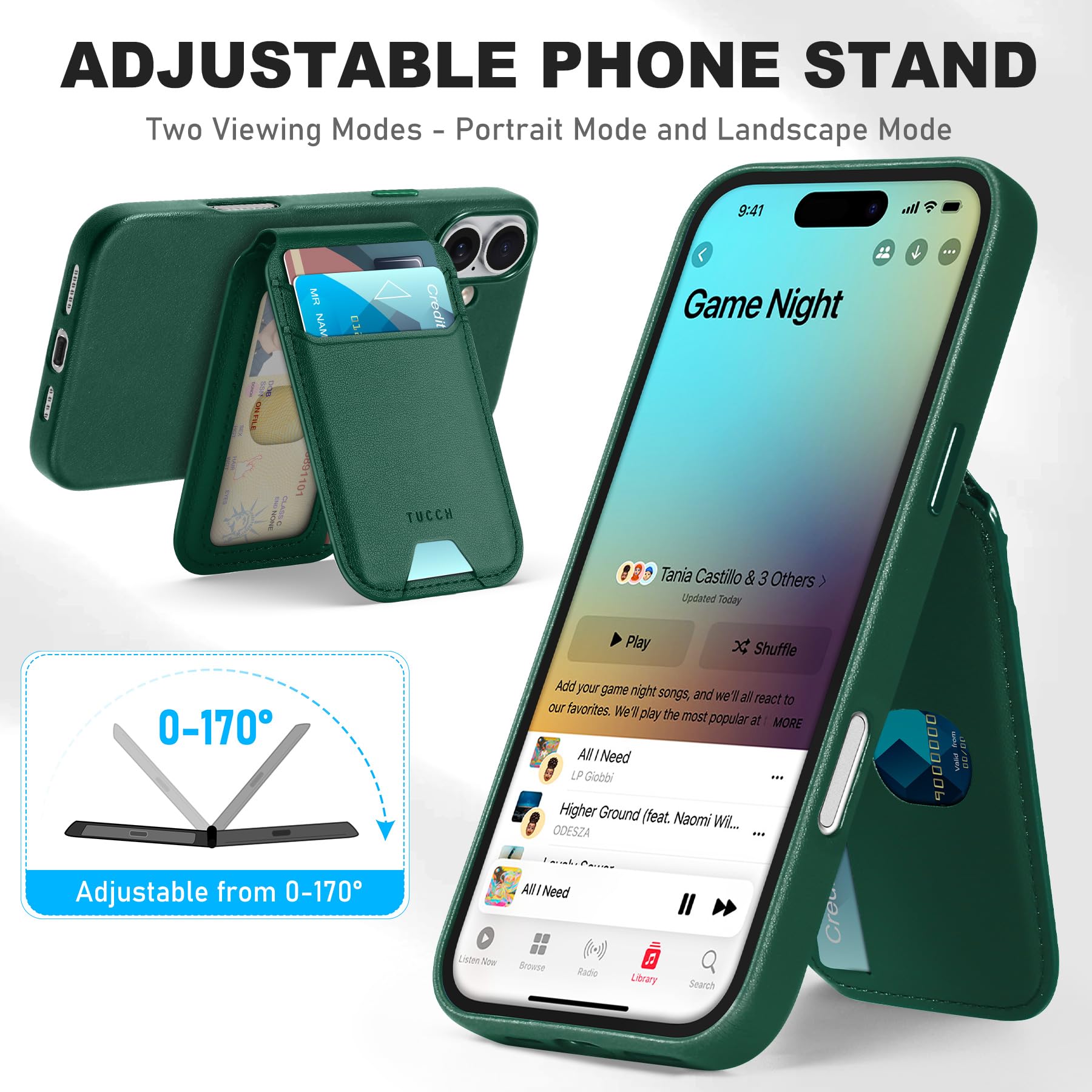 Foto 5 pulgar | Funda Magnética Tucch Con Cartera Para Iphone 16 Plus De 6.7 Pulgadas - Venta Internacional.