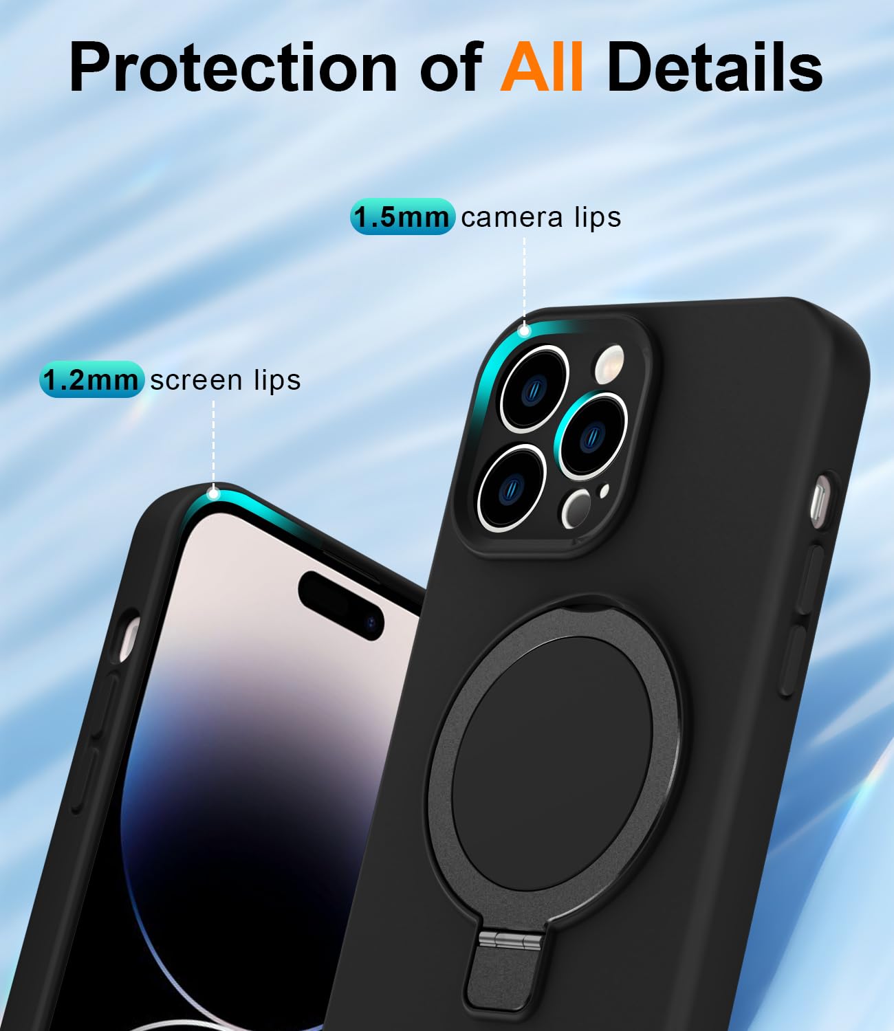 Foto 7 pulgar | Funda De Teléfono Sterker Diseñada Para Iphone 14 Pro Max Silicone - Venta Internacional.