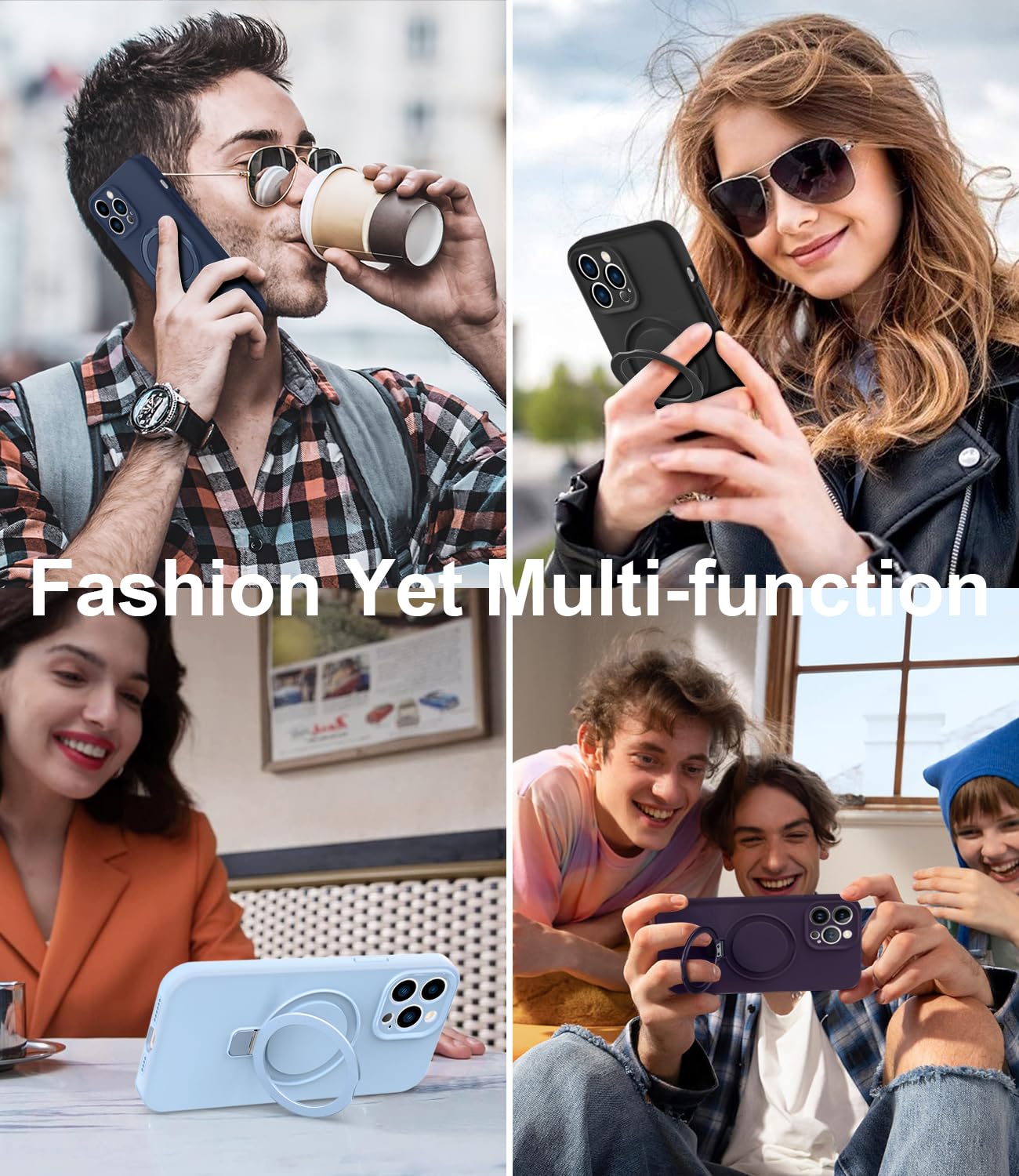 Foto 8 pulgar | Funda De Teléfono Sterker Diseñada Para Iphone 14 Pro Max Silicone - Venta Internacional.