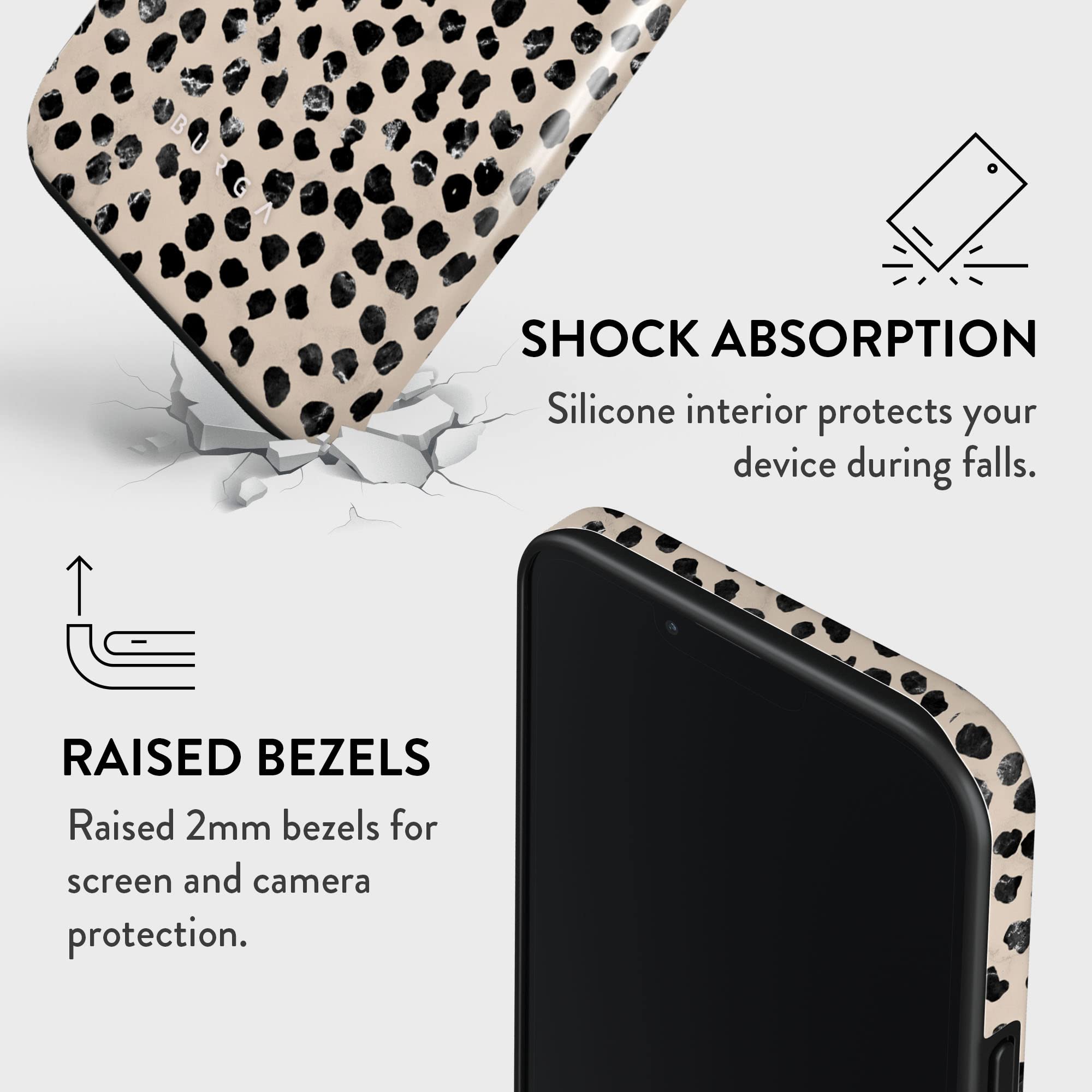 Foto 5 | Funda De Teléfono Burga Para Iphone 14 Pro Con Un Bonito Patrón Moderno - Venta Internacional.