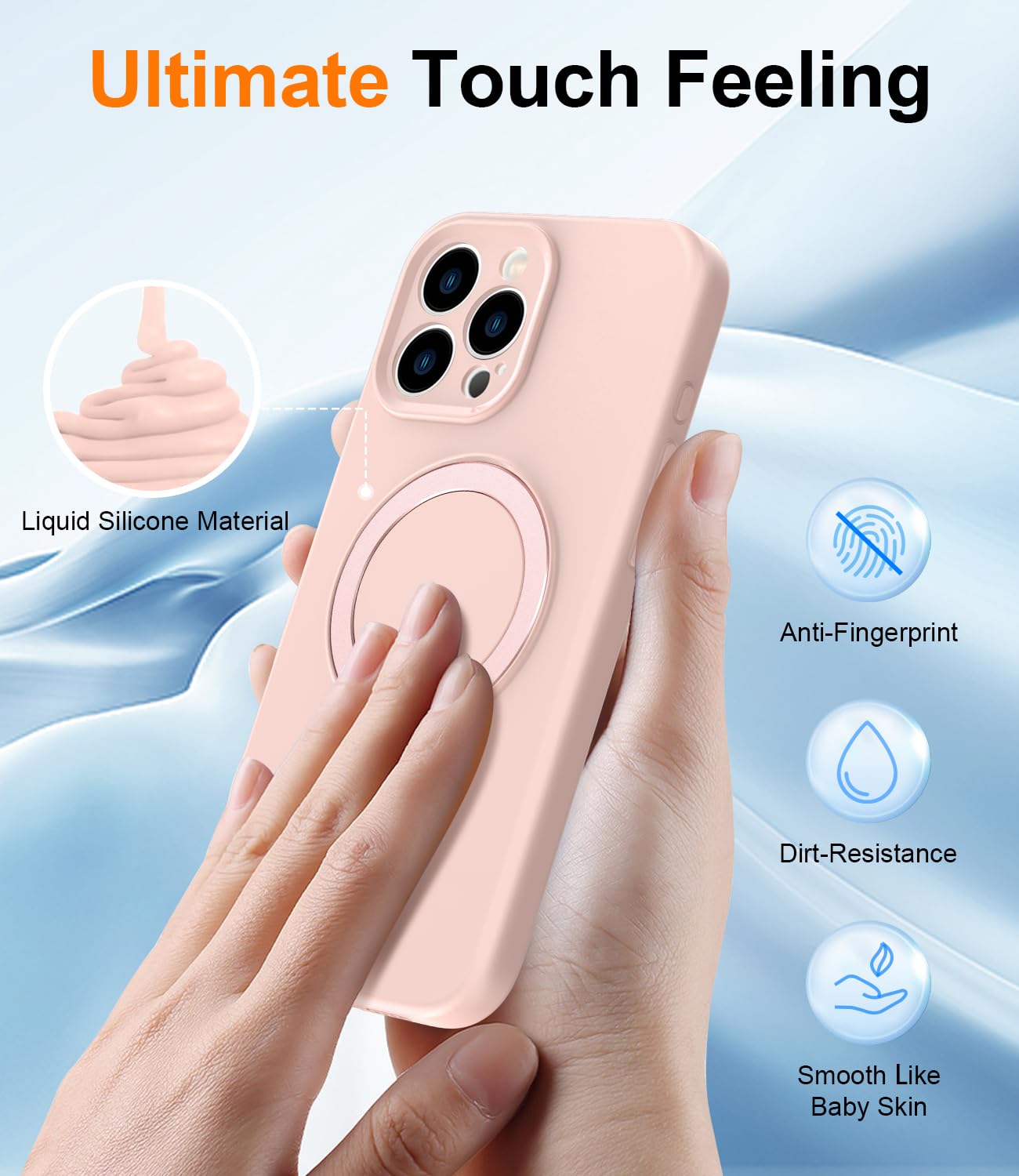 Foto 6 pulgar | Funda De Teléfono Sterker Diseñada Para Iphone 16 Pro Max Silicone - Venta Internacional.