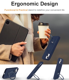 Foto 2 | Funda De Silicona Sterker Con Soporte Magnético Para Iphone 13/14 - Venta Internacional.