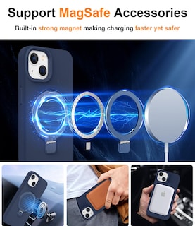 Foto 3 | Funda De Silicona Sterker Con Soporte Magnético Para Iphone 13/14 - Venta Internacional.