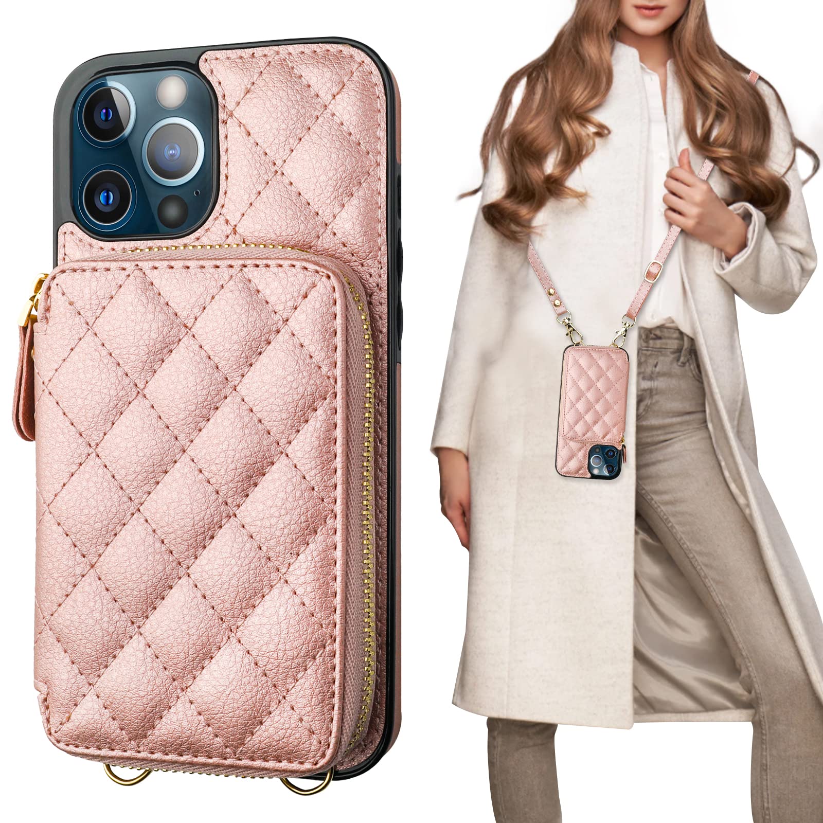 Foto 2 pulgar | Funda Tipo Cartera Tipo Bandolera Bocasal Para Iphone 12 Pro Max 6.7 - Venta Internacional.
