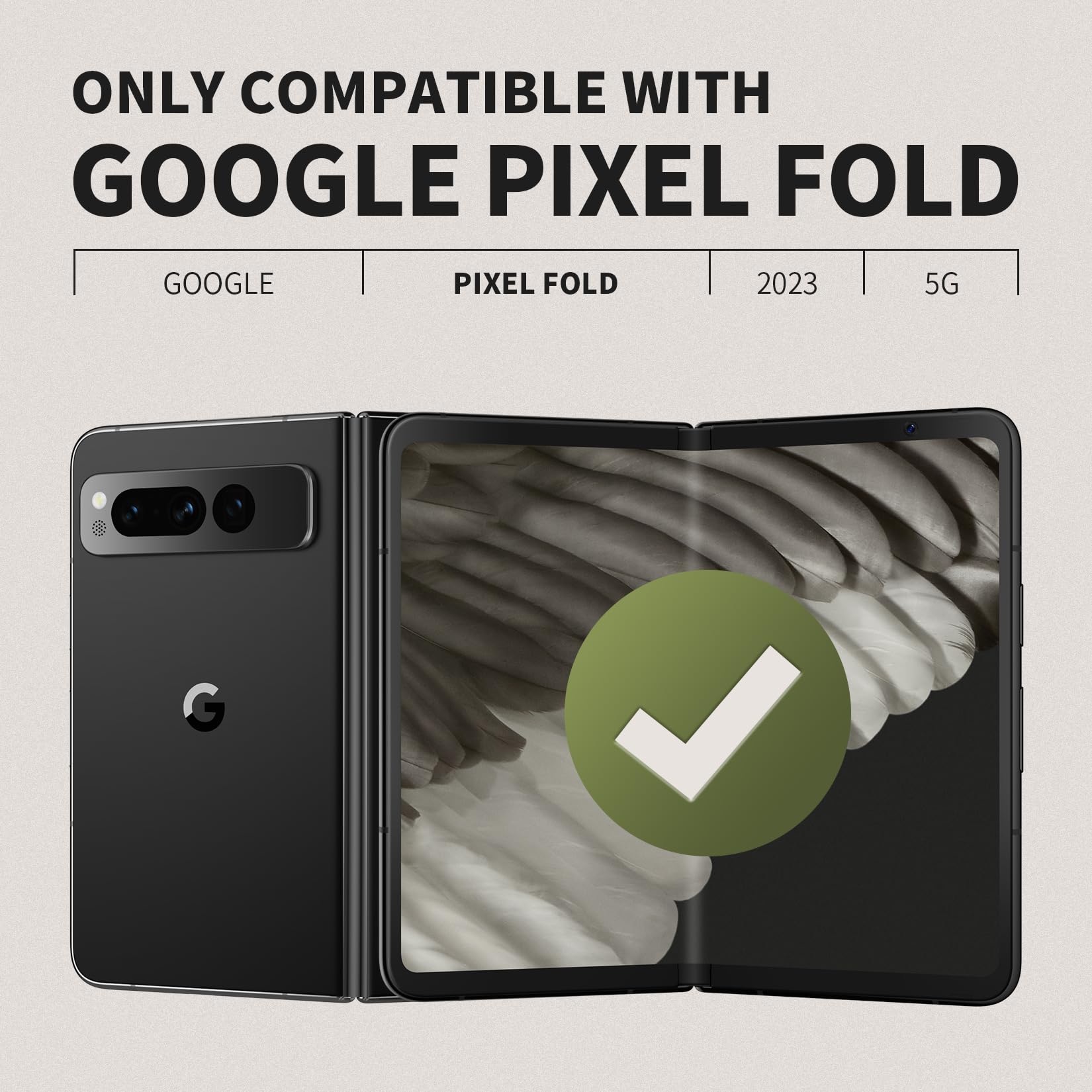 Foto 3 pulgar | Funda De Teléfono Tongate Para Google Pixel Fold 2023 Con Clip Para Cinturón - Venta Internacional.