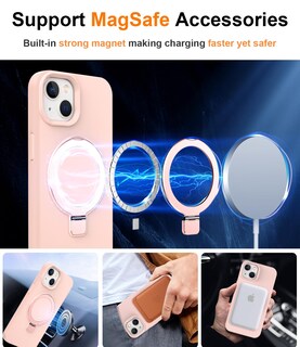 Foto 3 | Funda De Silicona Sterker Con Soporte Magnético Para Iphone 13/14 - Venta Internacional.