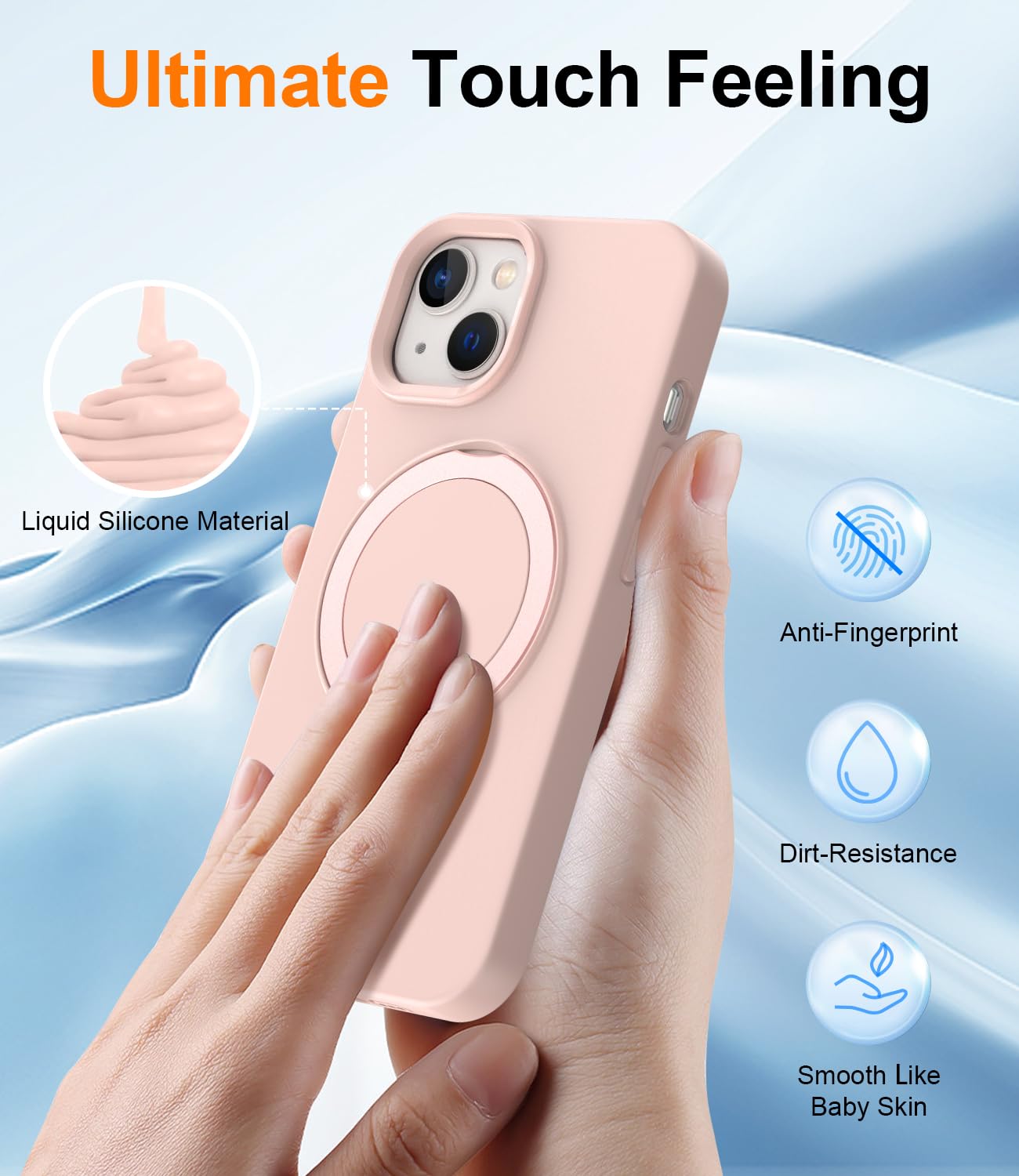 Foto 5 | Funda De Silicona Sterker Con Soporte Magnético Para Iphone 13/14 - Venta Internacional.