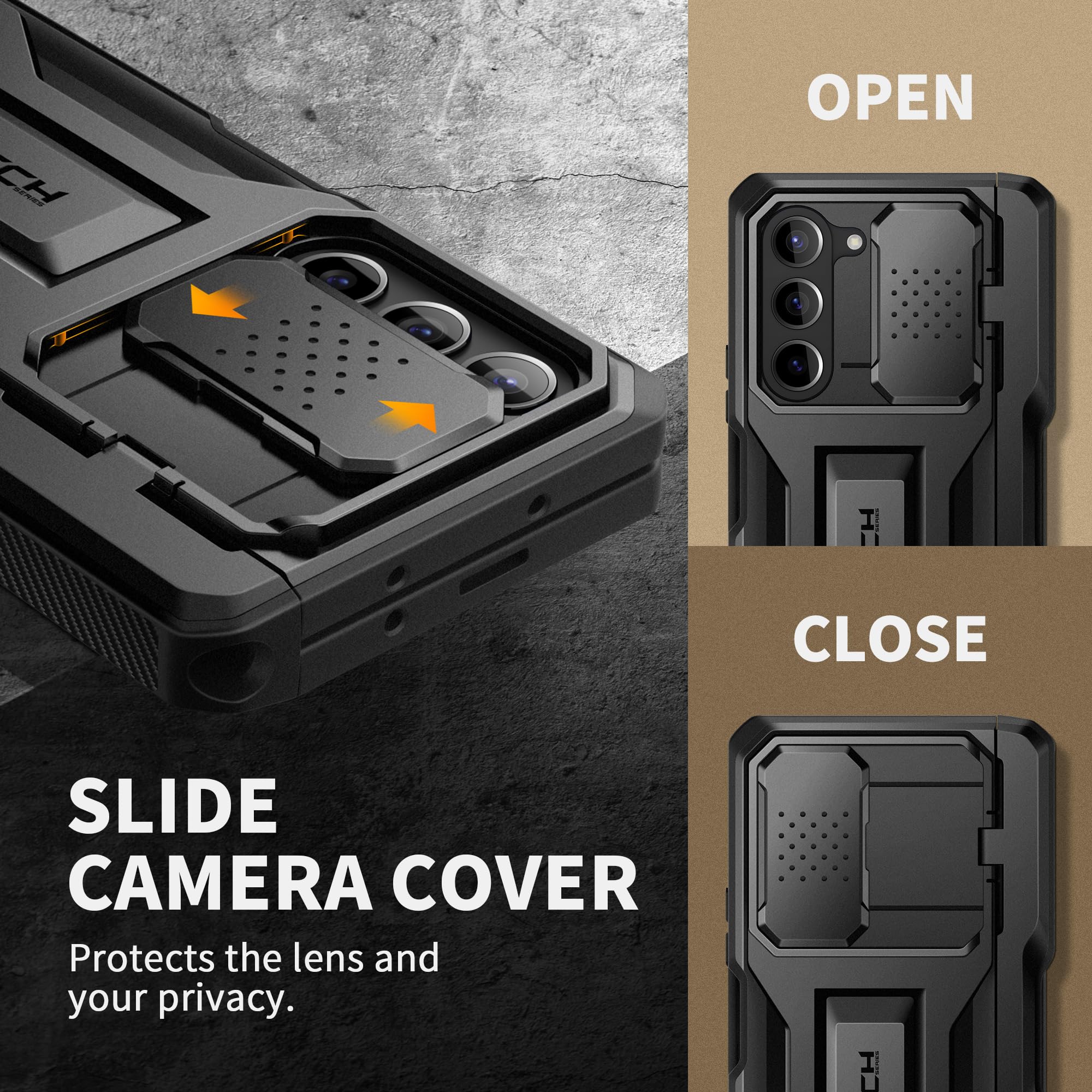 Foto 5 pulgar | Funda De Teléfono Tongate Para Samsung Galaxy Z Fold 5 Negra - Venta Internacional.